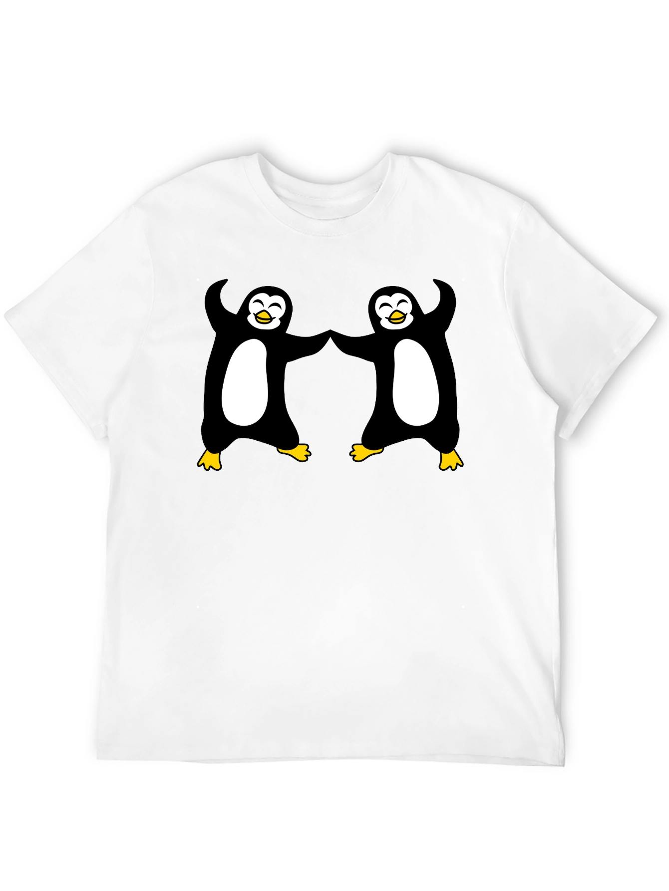 Dancing Penguins Black T-Shirt - Cute & Fun