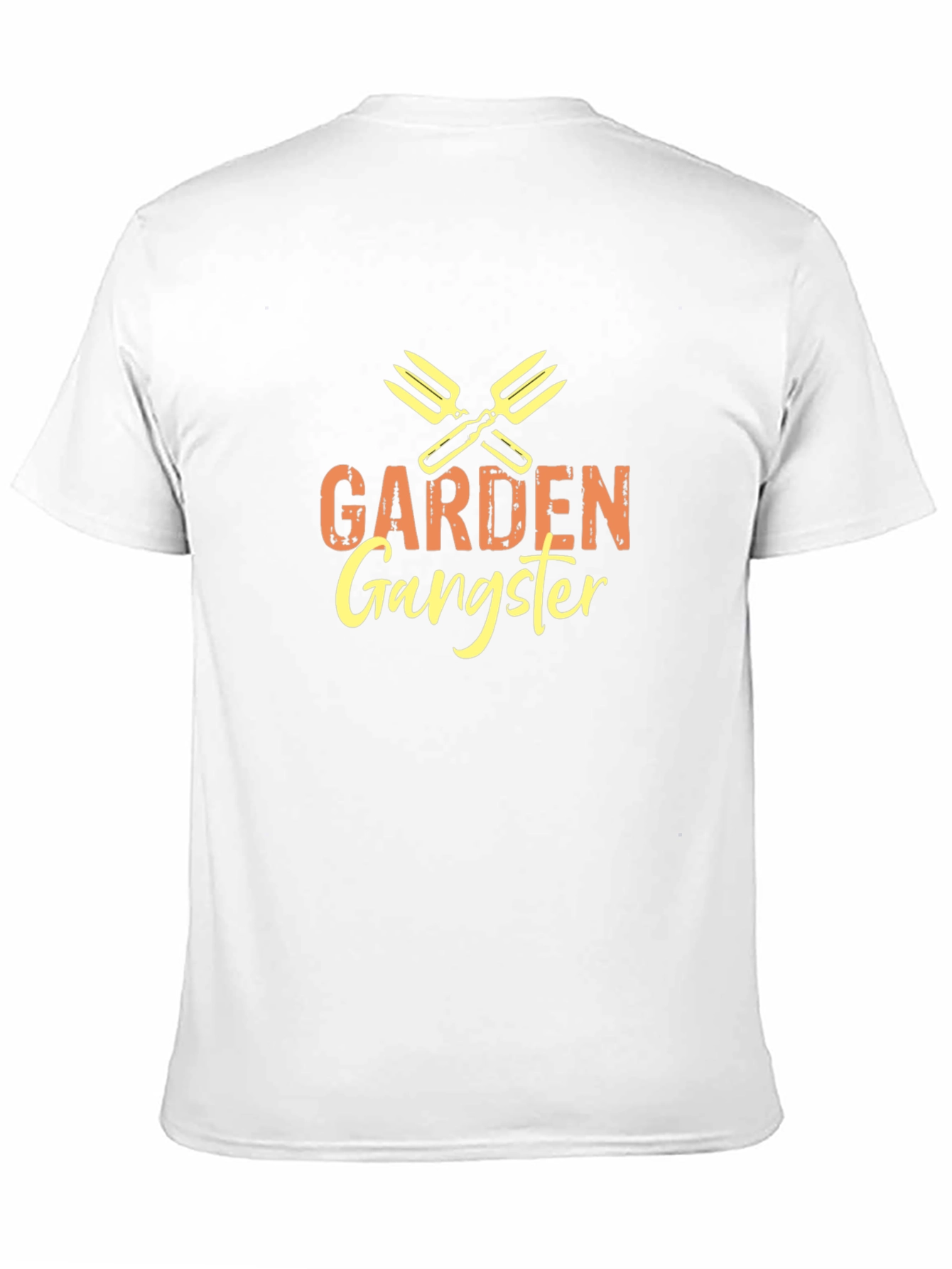 Garden Gangster Graphic T-Shirt - Black Crew Neck Tee