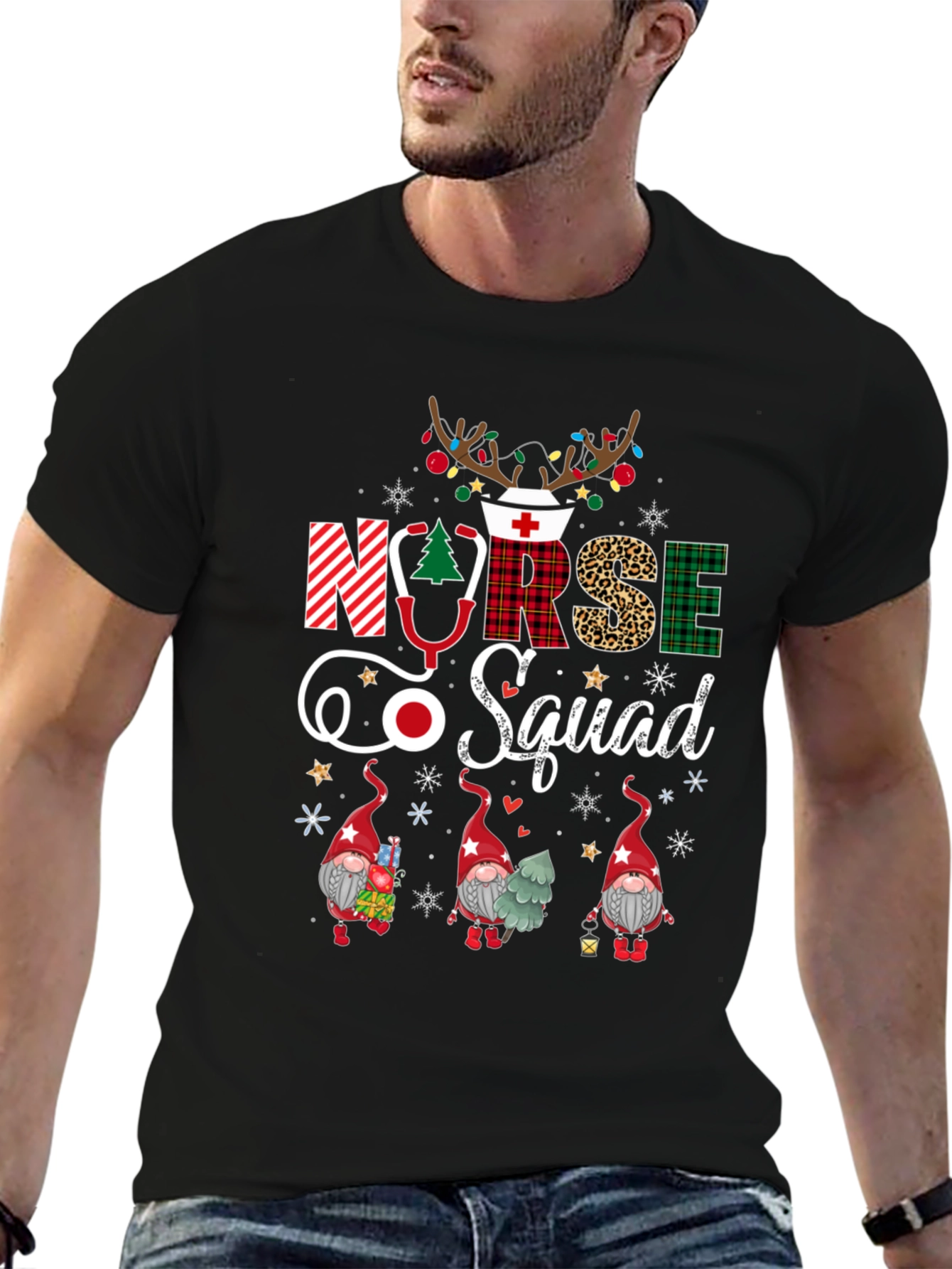 Nurse Squad Christmas Graphic Tee