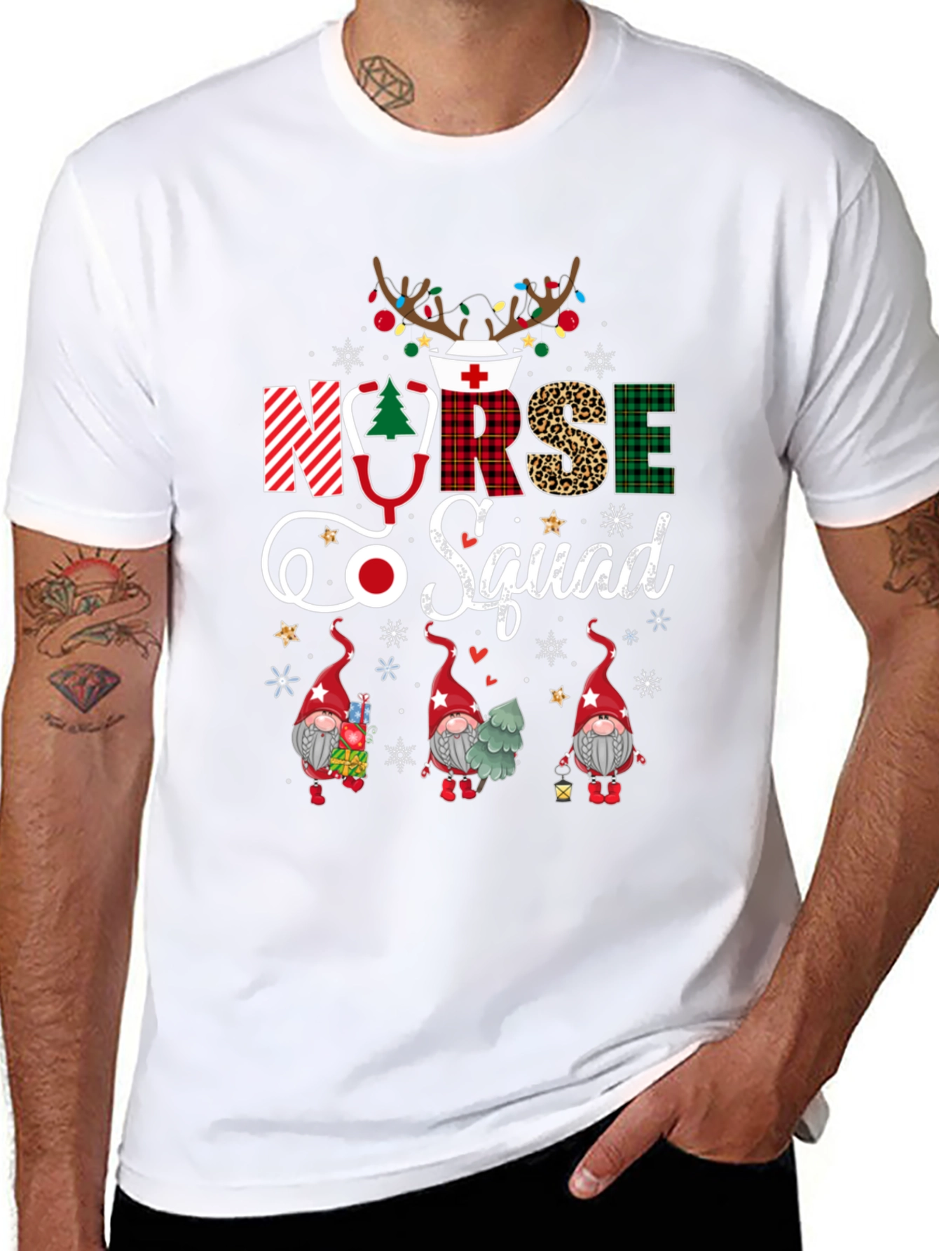 Nurse Squad Christmas Graphic Tee