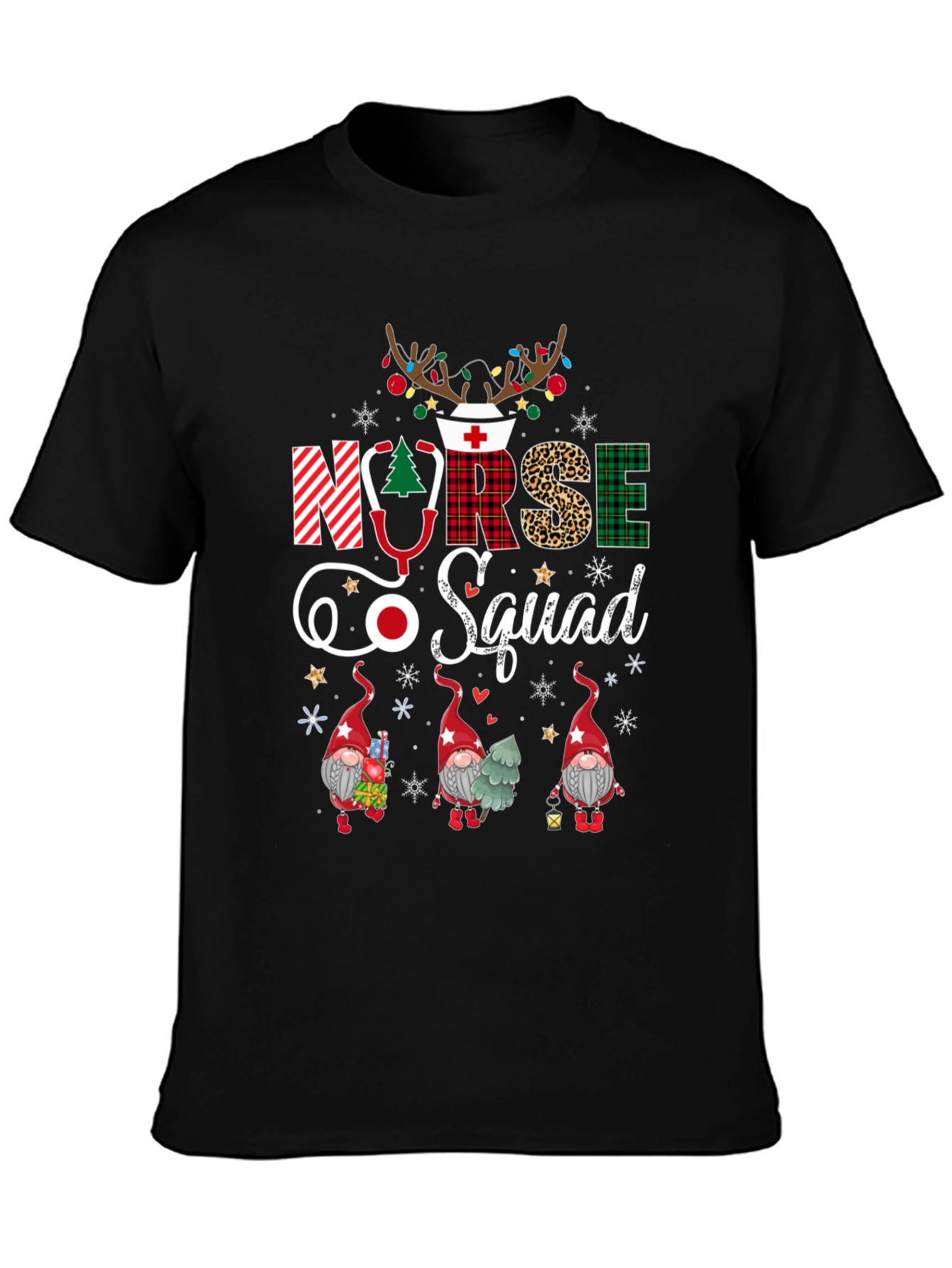 Nurse Squad Christmas Graphic Tee