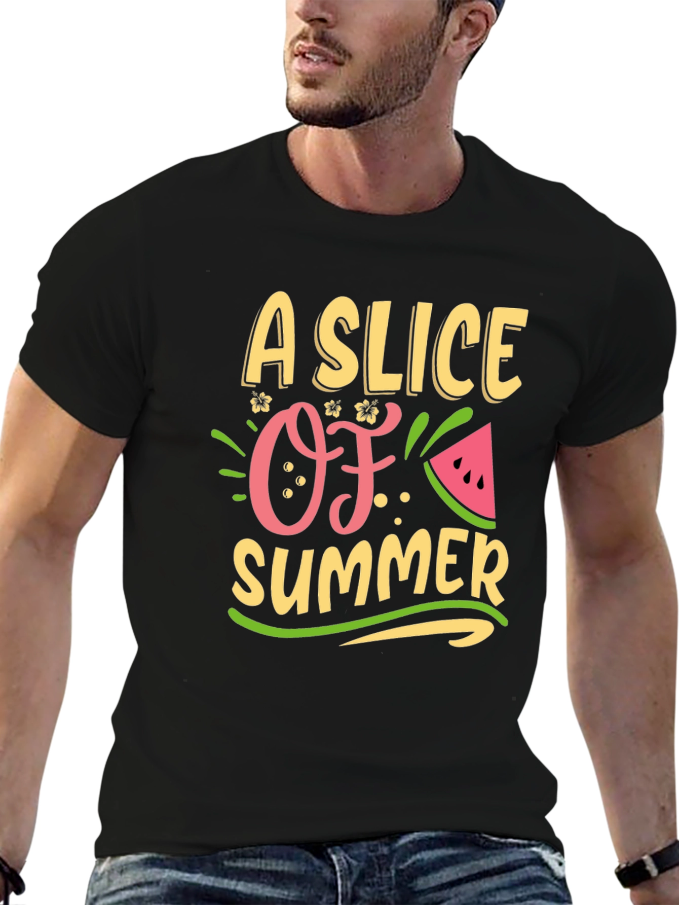 A Slice of Summer Graphic Tee - Black