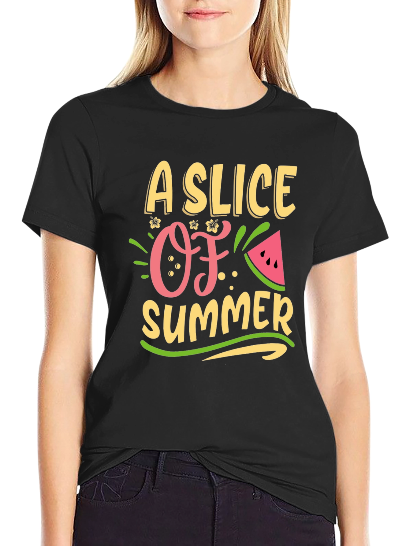 A Slice of Summer Graphic Tee - Black