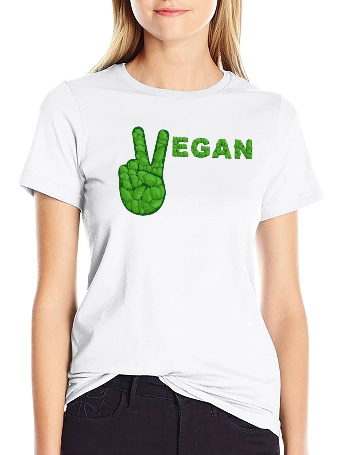 Vegan Peace Sign T-Shirt