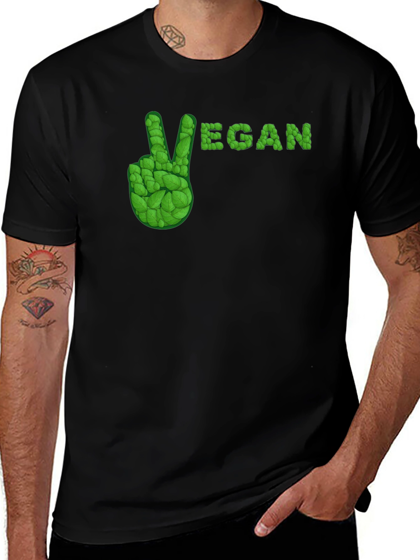 Vegan Peace Sign T-Shirt