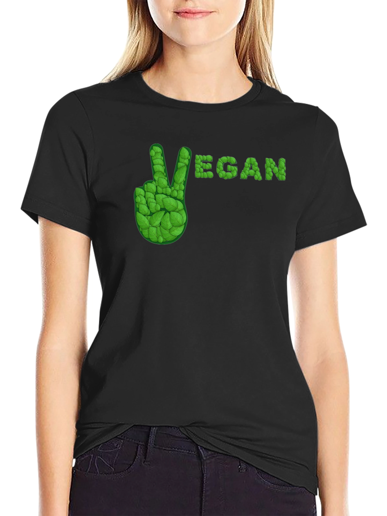 Vegan Peace Sign T-Shirt