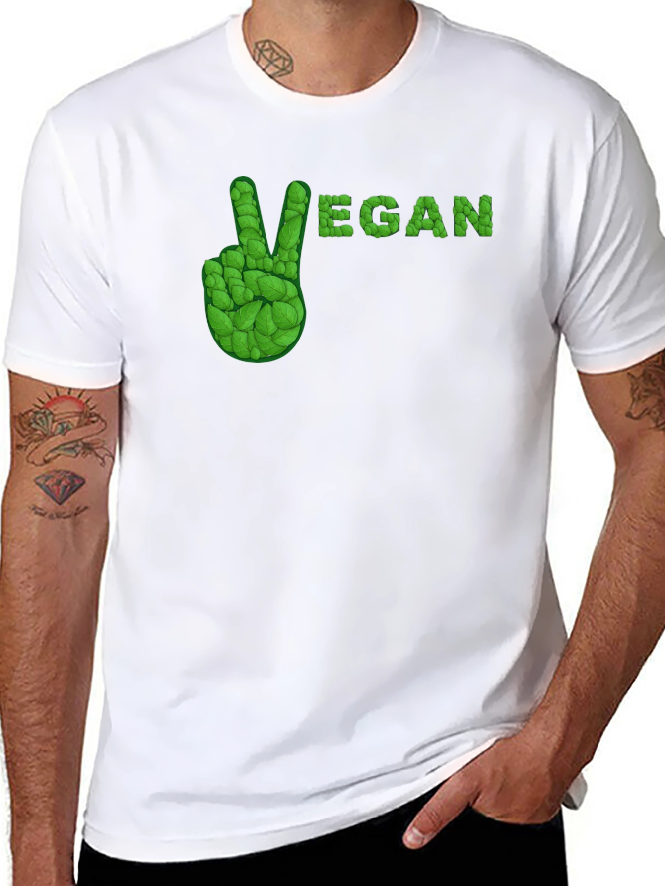 Vegan Peace Sign T-Shirt