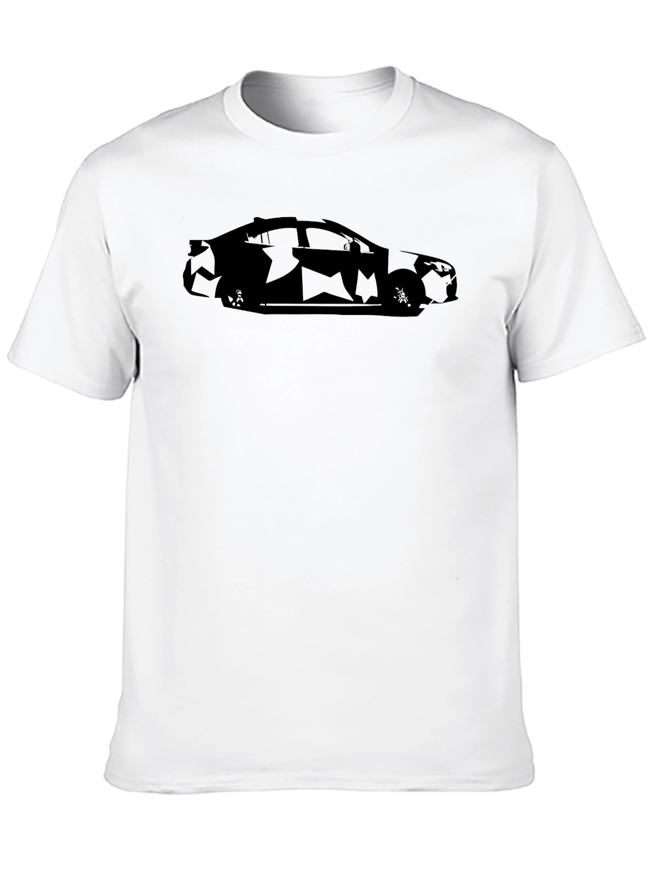 Sleek Car Silhouette Tee - Black