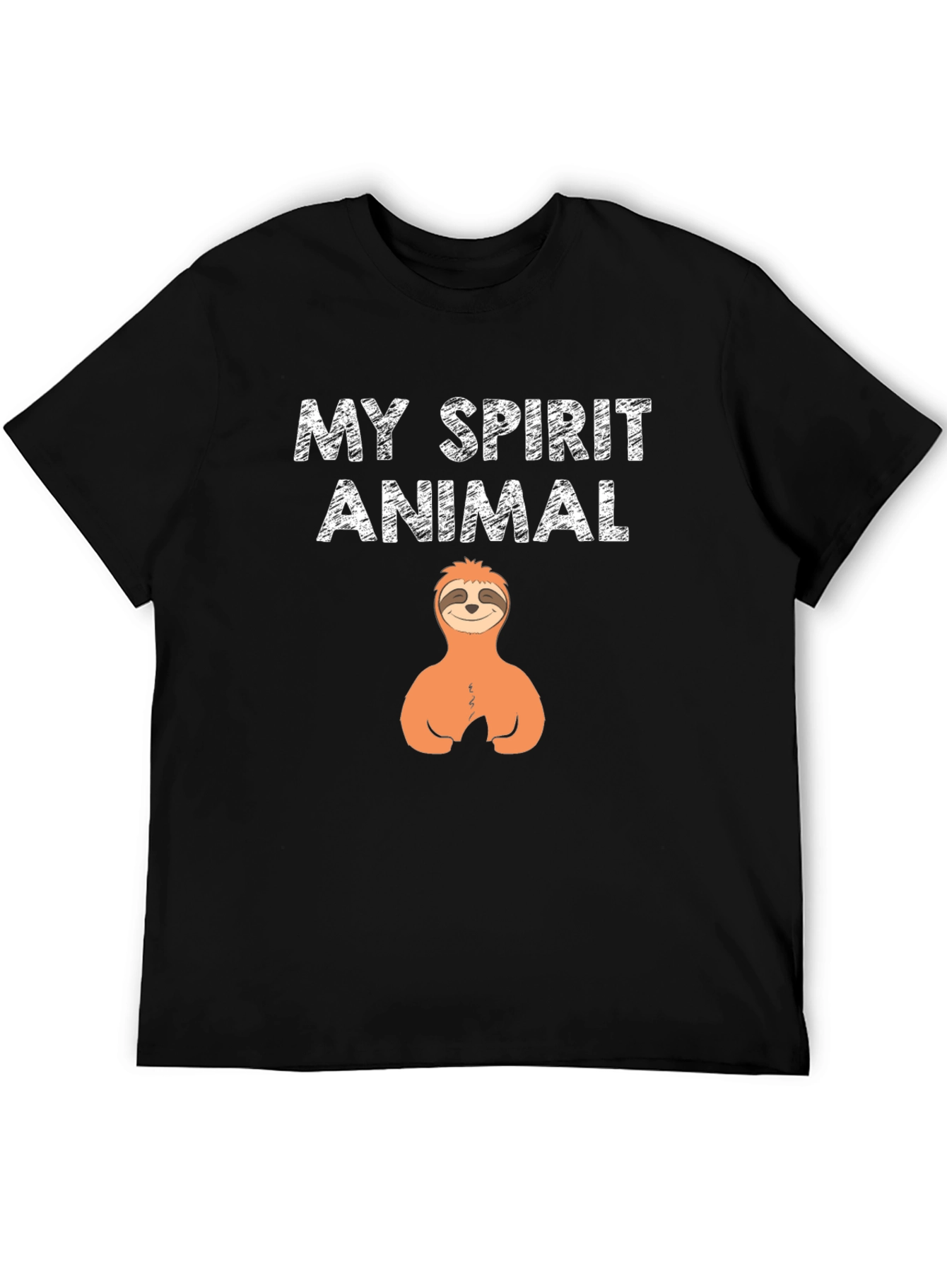 My Spirit Animal Sloth Black T-Shirt