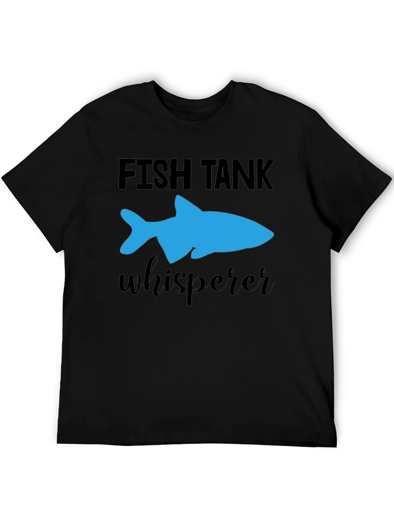 Fish Tank Whisperer T-Shirt - Blue Fish Graphic