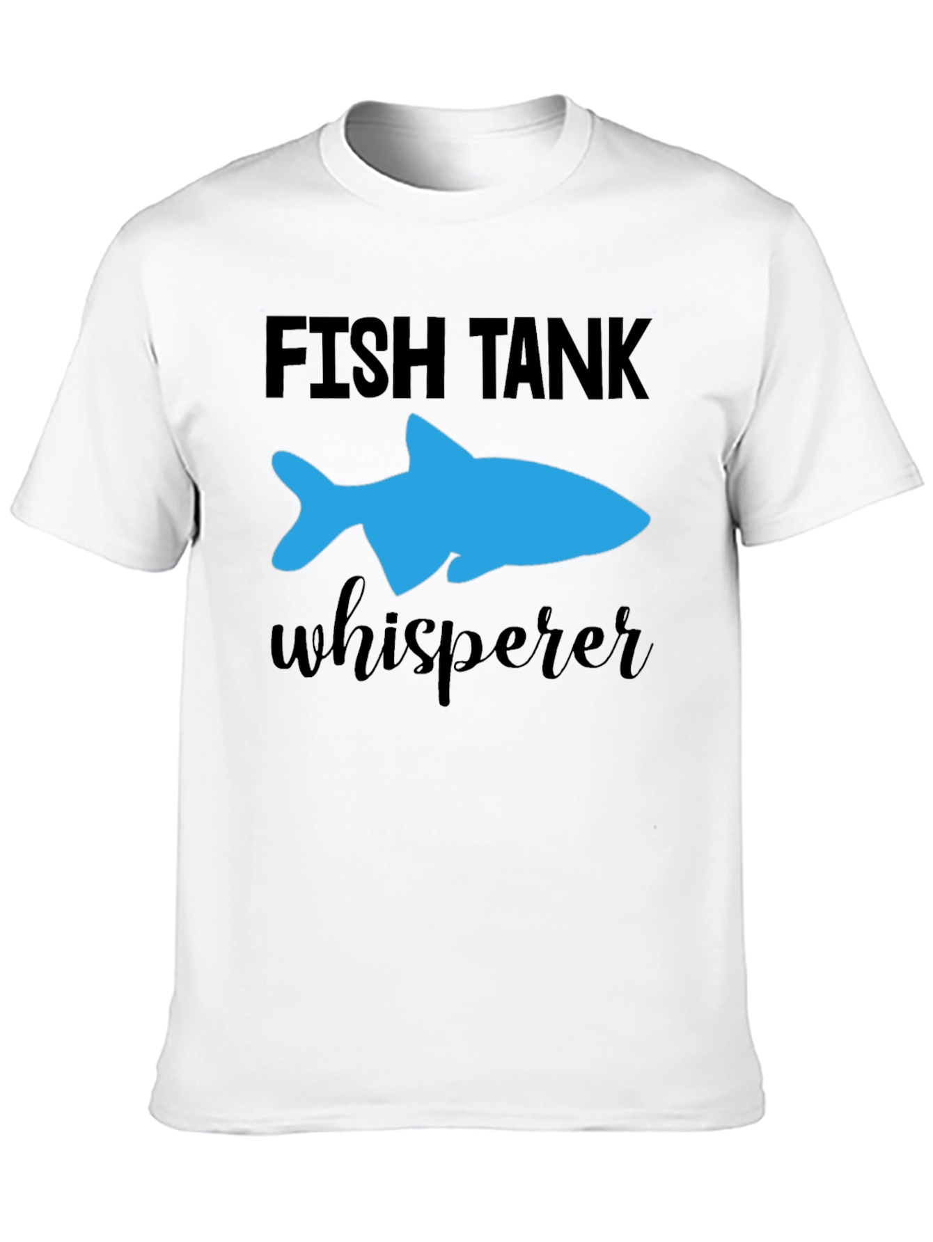 Fish Tank Whisperer T-Shirt - Blue Fish Graphic