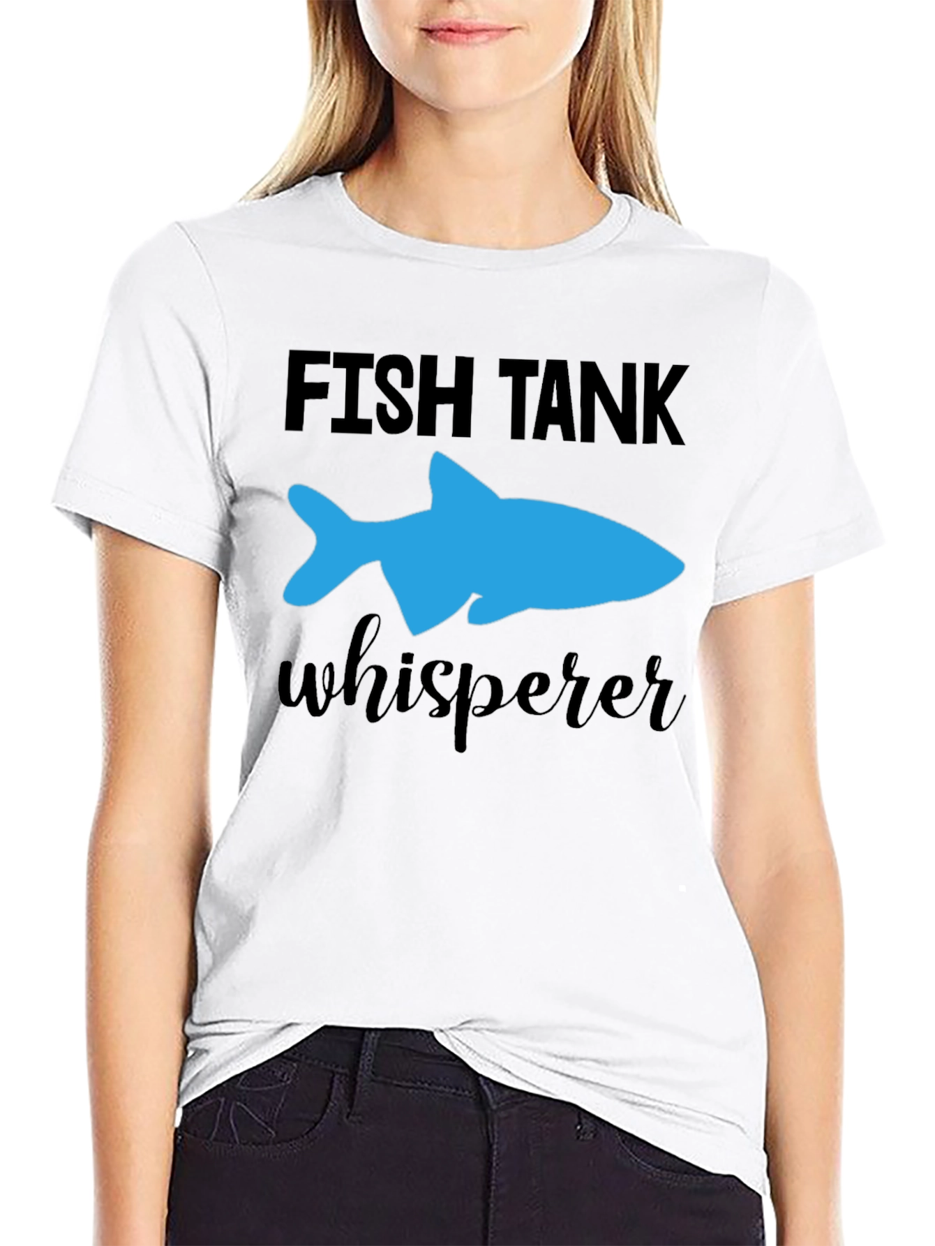 Fish Tank Whisperer T-Shirt - Blue Fish Graphic
