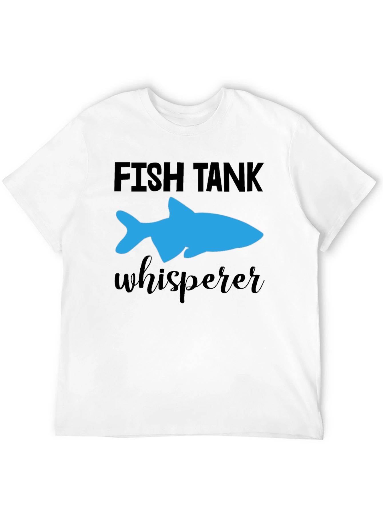 Fish Tank Whisperer T-Shirt - Blue Fish Graphic