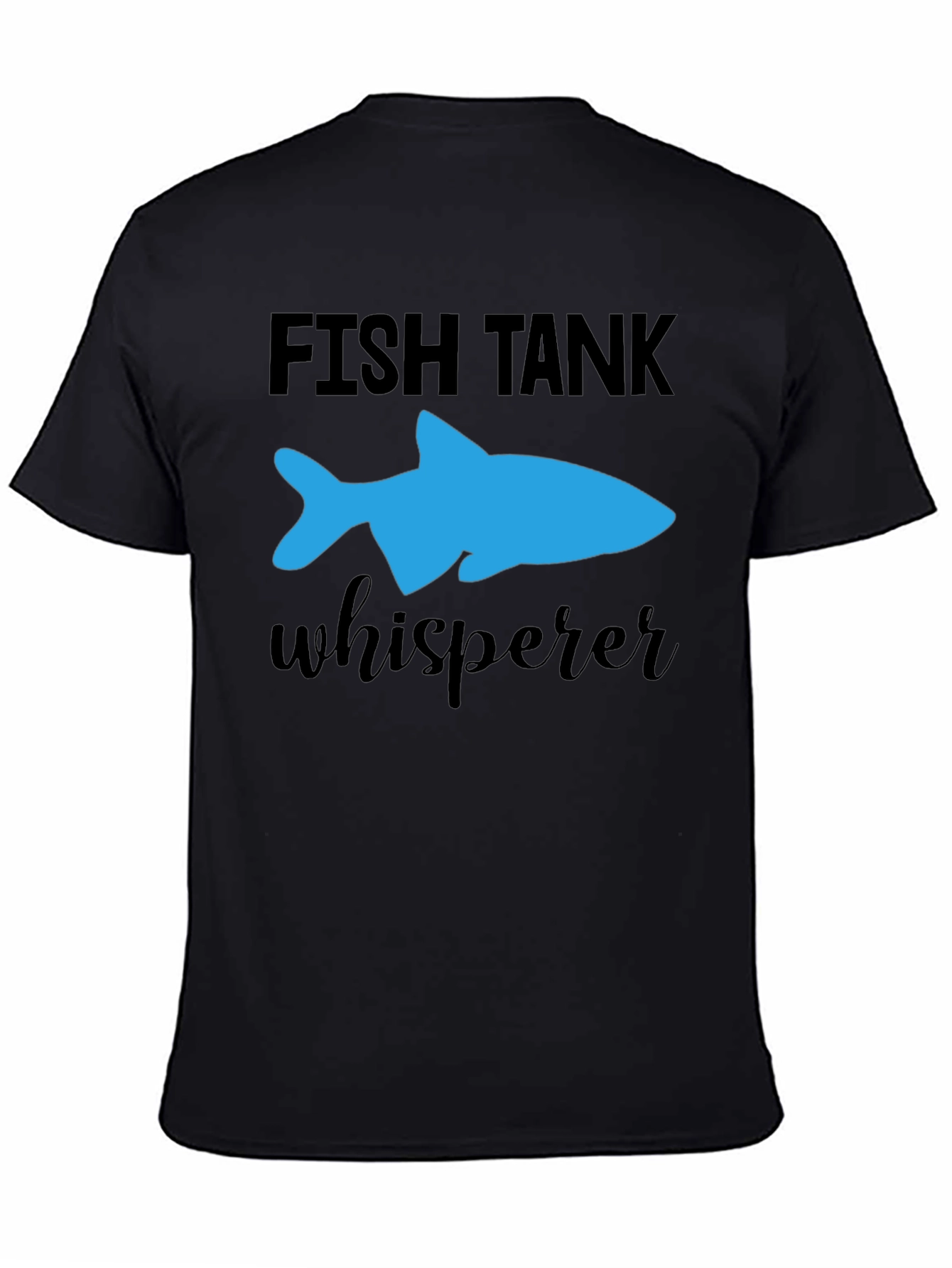 Fish Tank Whisperer T-Shirt - Blue Fish Graphic