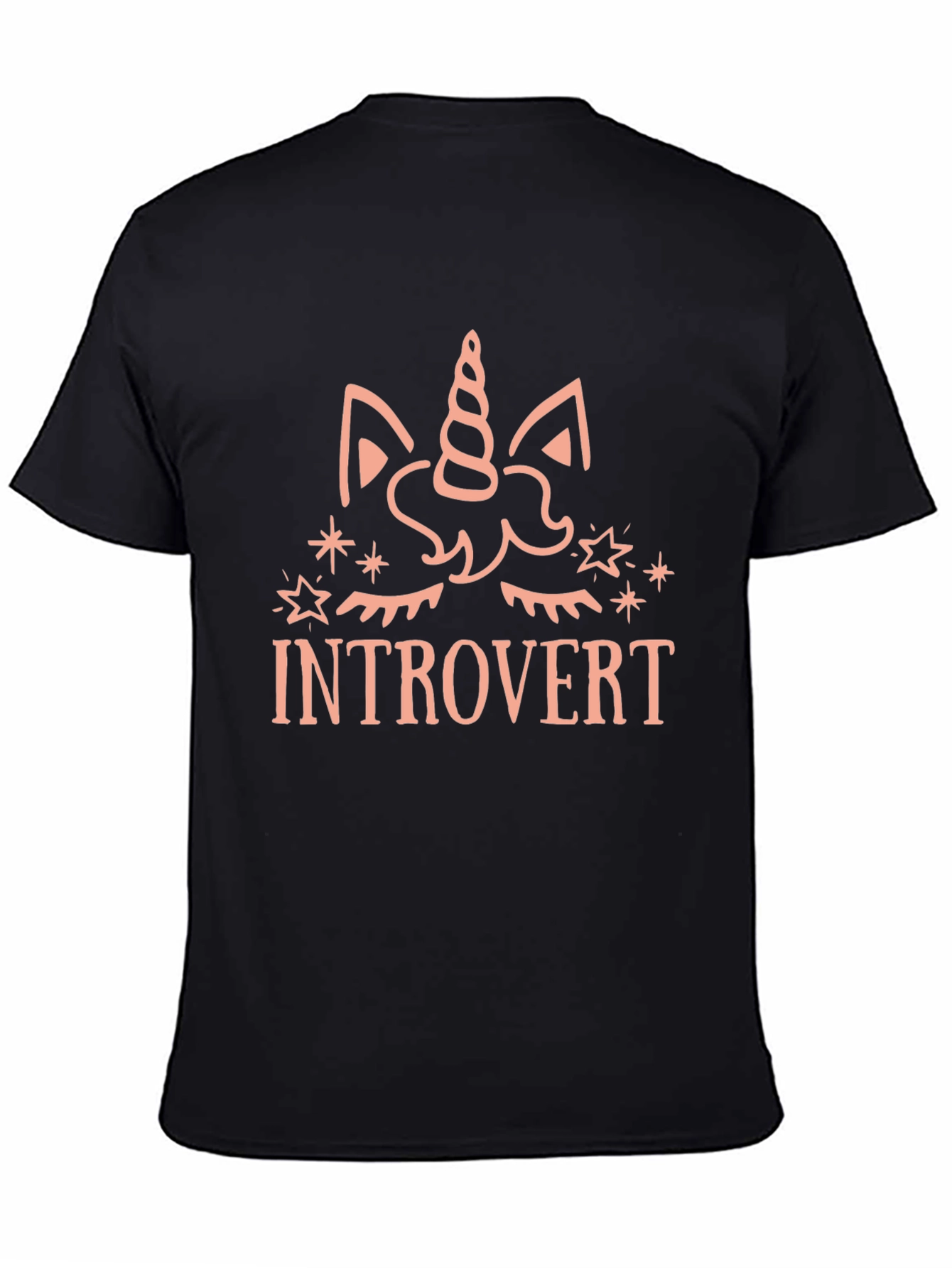 Introvert Unicorn Graphic T-Shirt