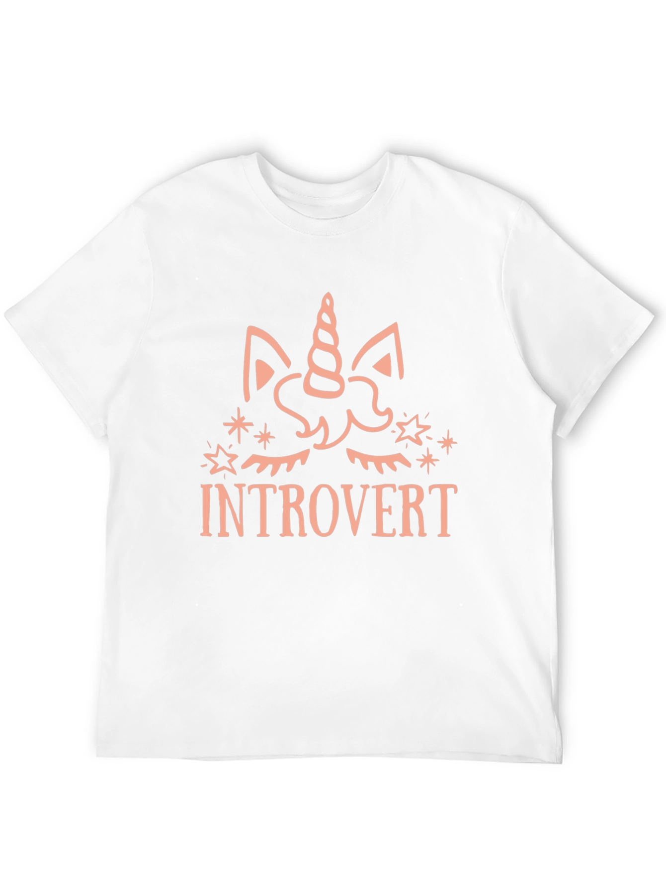 Introvert Unicorn Graphic T-Shirt