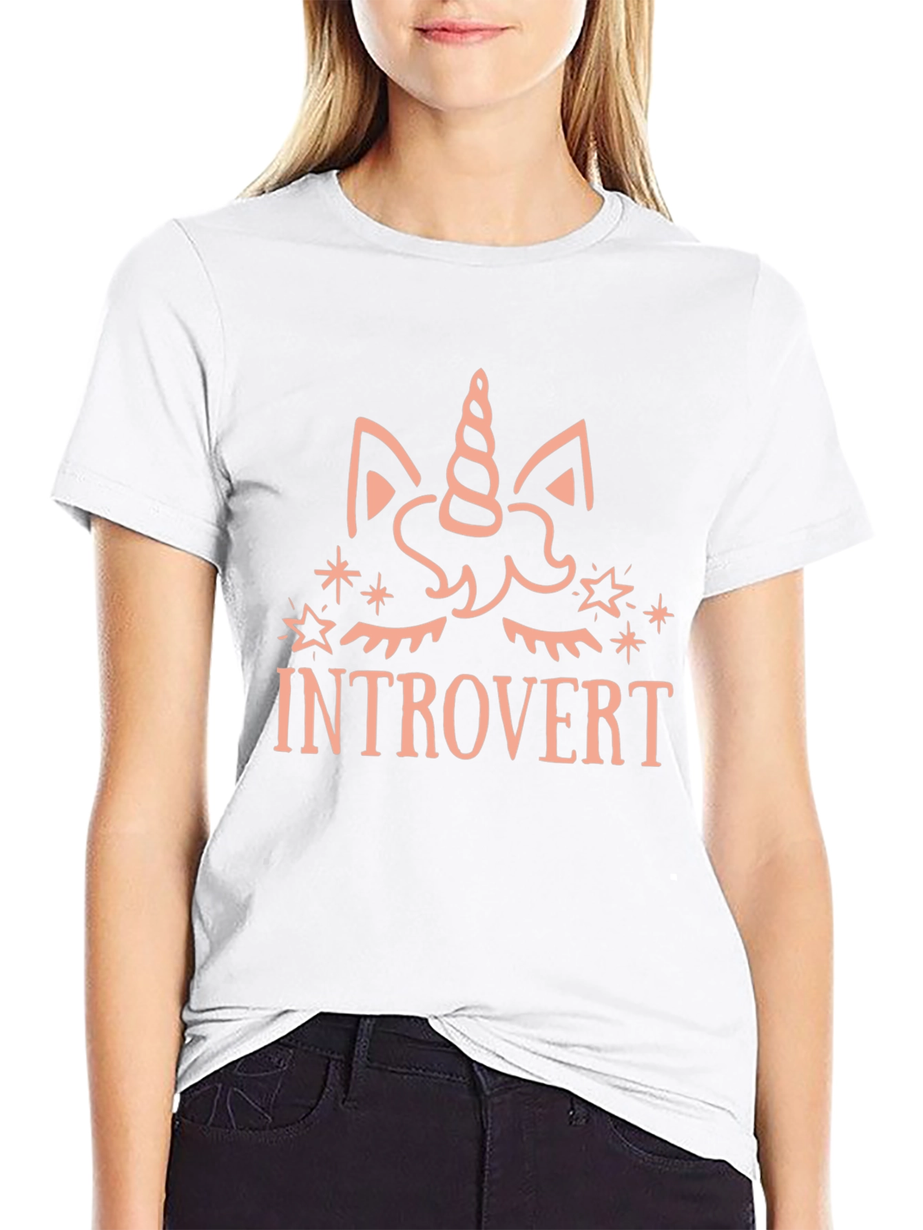 Introvert Unicorn Graphic T-Shirt