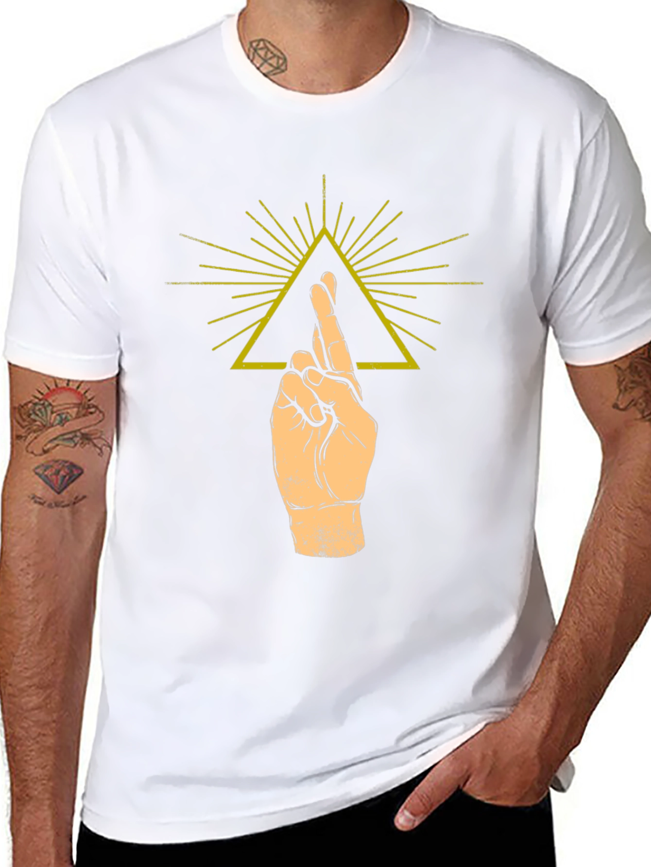 Fingers Crossed Graphic Tee - Unisex