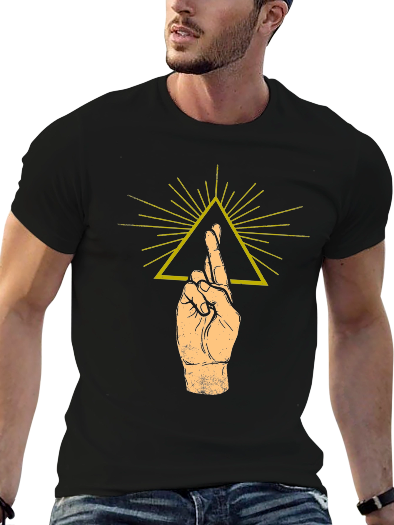 Fingers Crossed Graphic Tee - Unisex