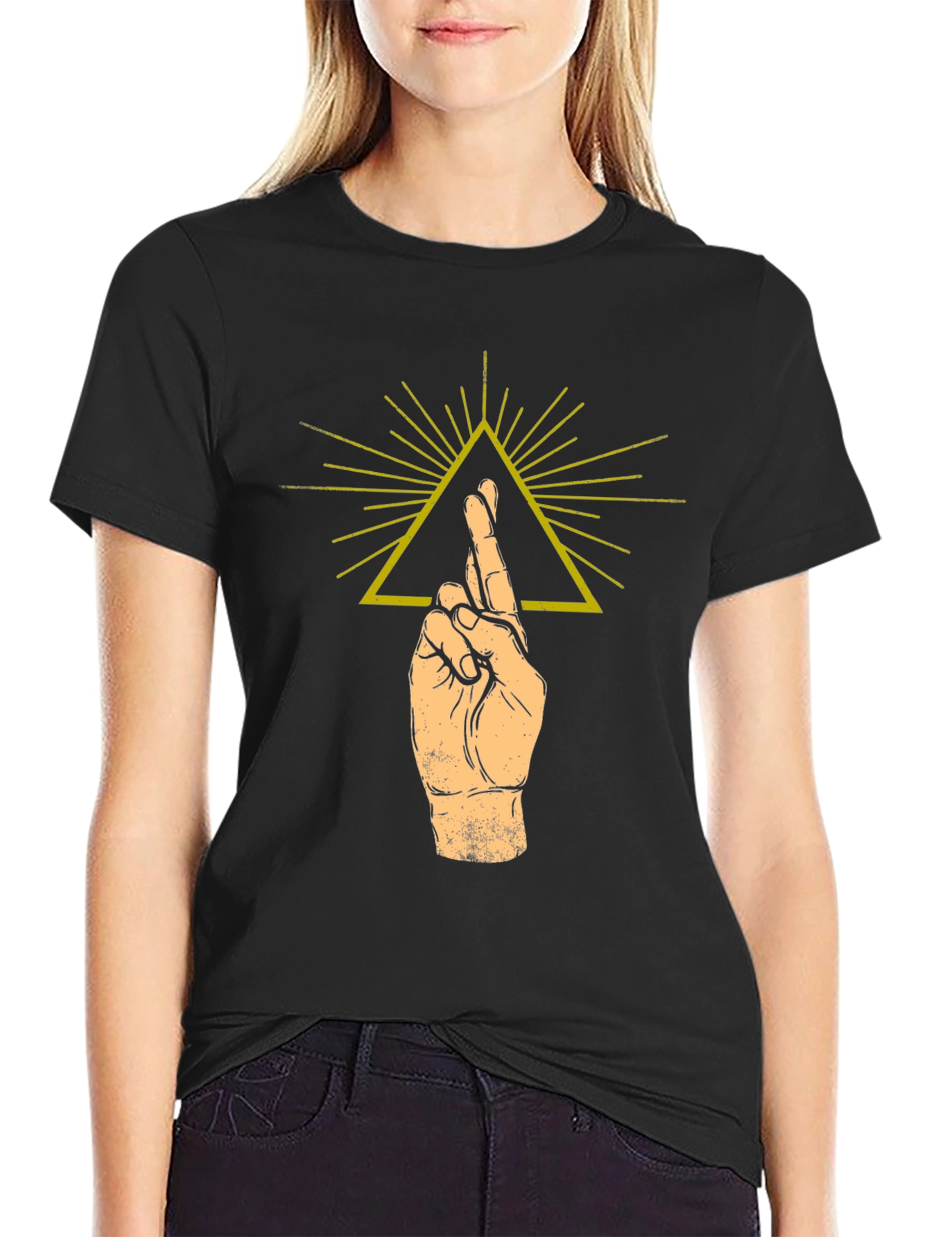 Fingers Crossed Graphic Tee - Unisex