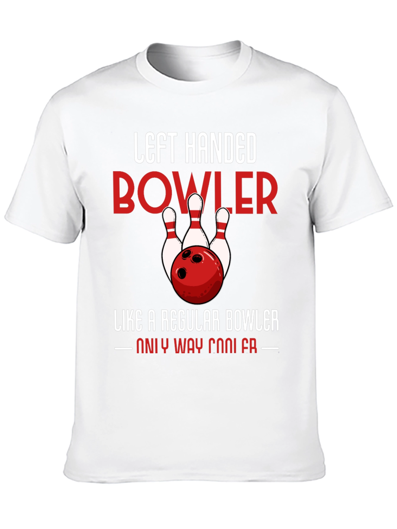 Left Handed Bowler T-Shirt - Cool Bowling Tee