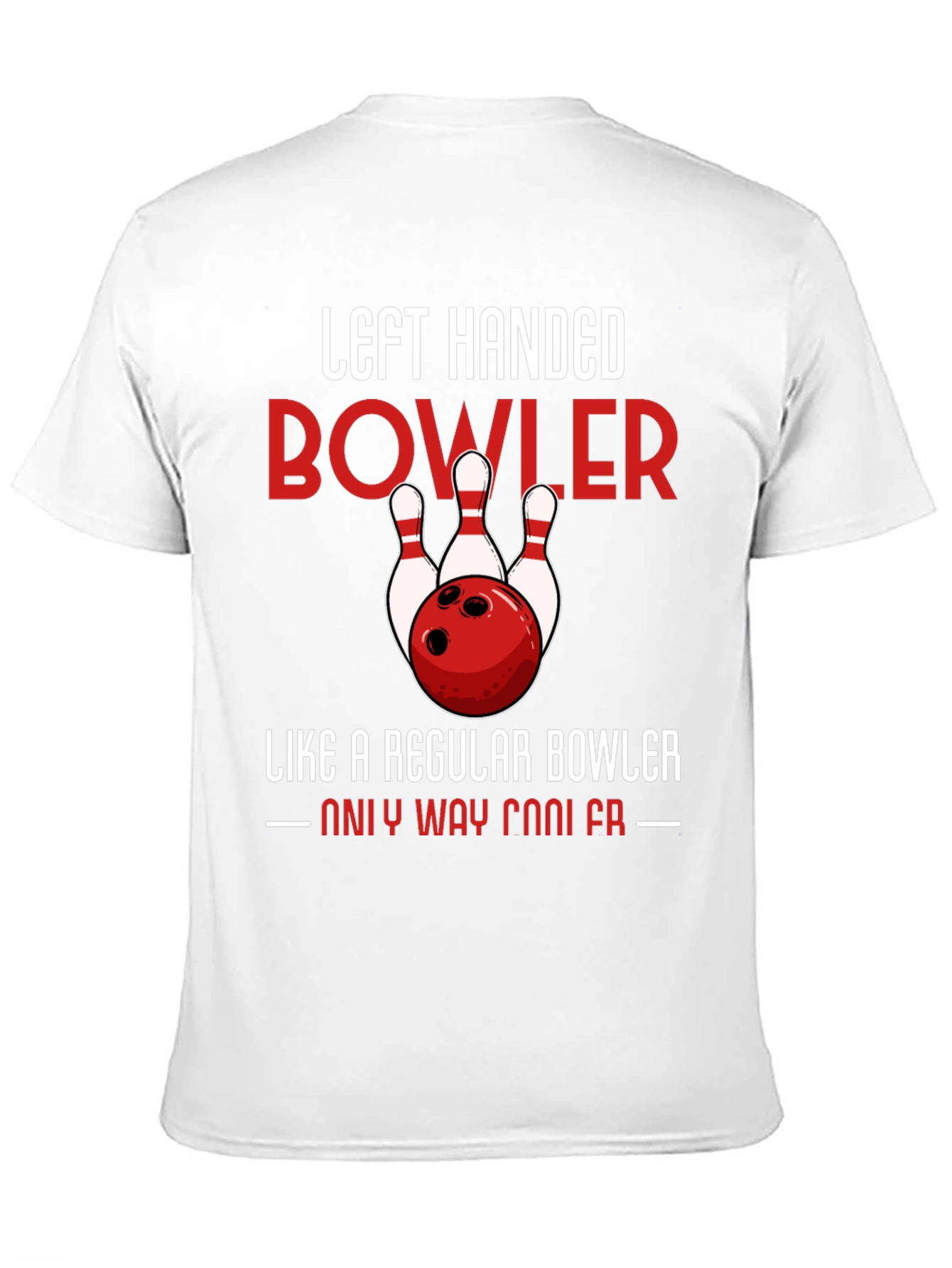Left Handed Bowler T-Shirt - Cool Bowling Tee