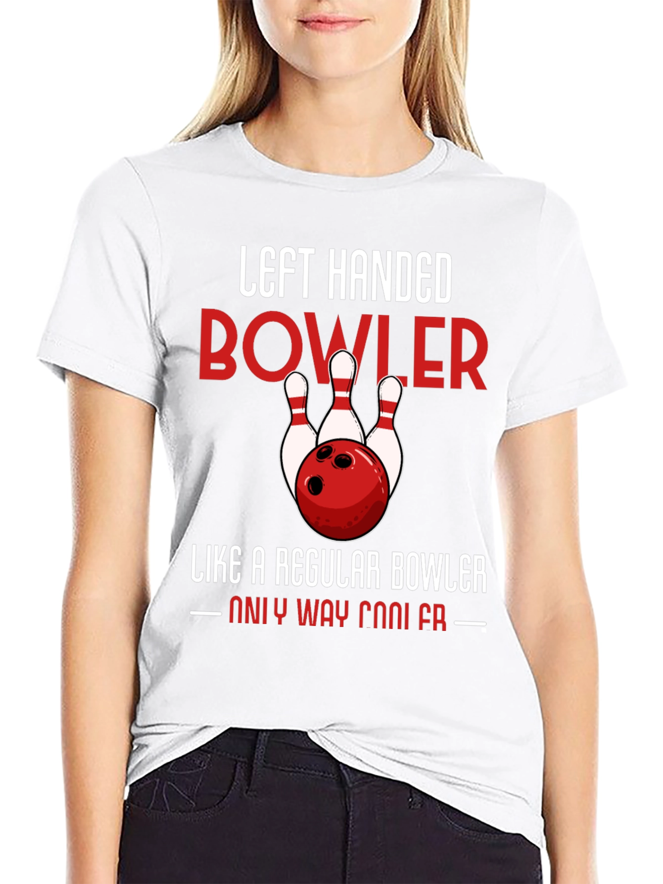 Left Handed Bowler T-Shirt - Cool Bowling Tee