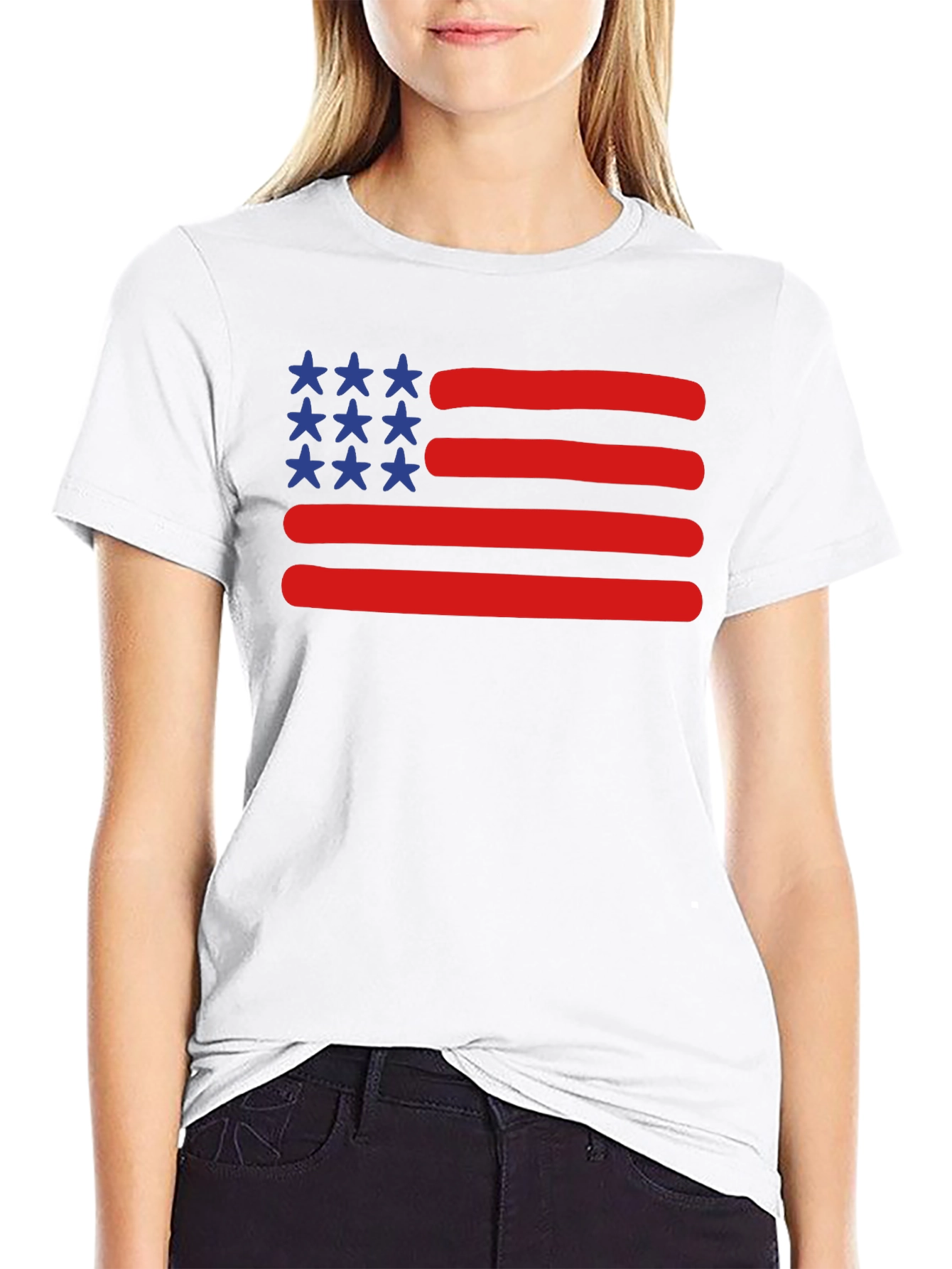 American Flag Graphic Tee - Patriotic T-Shirt
