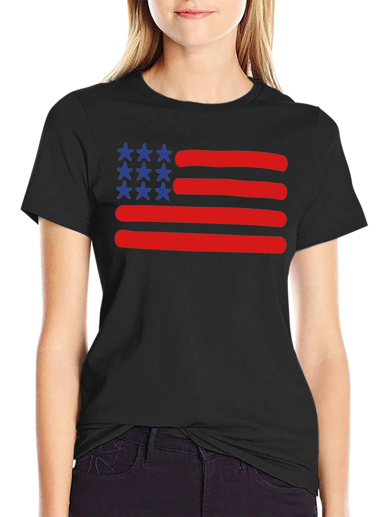 American Flag Graphic Tee - Patriotic T-Shirt