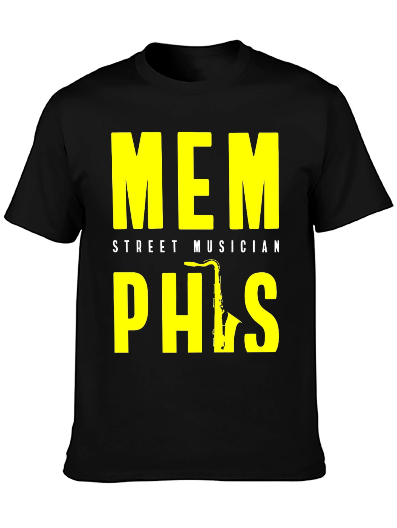Memphis Street Musician Saxophone T-Shirt