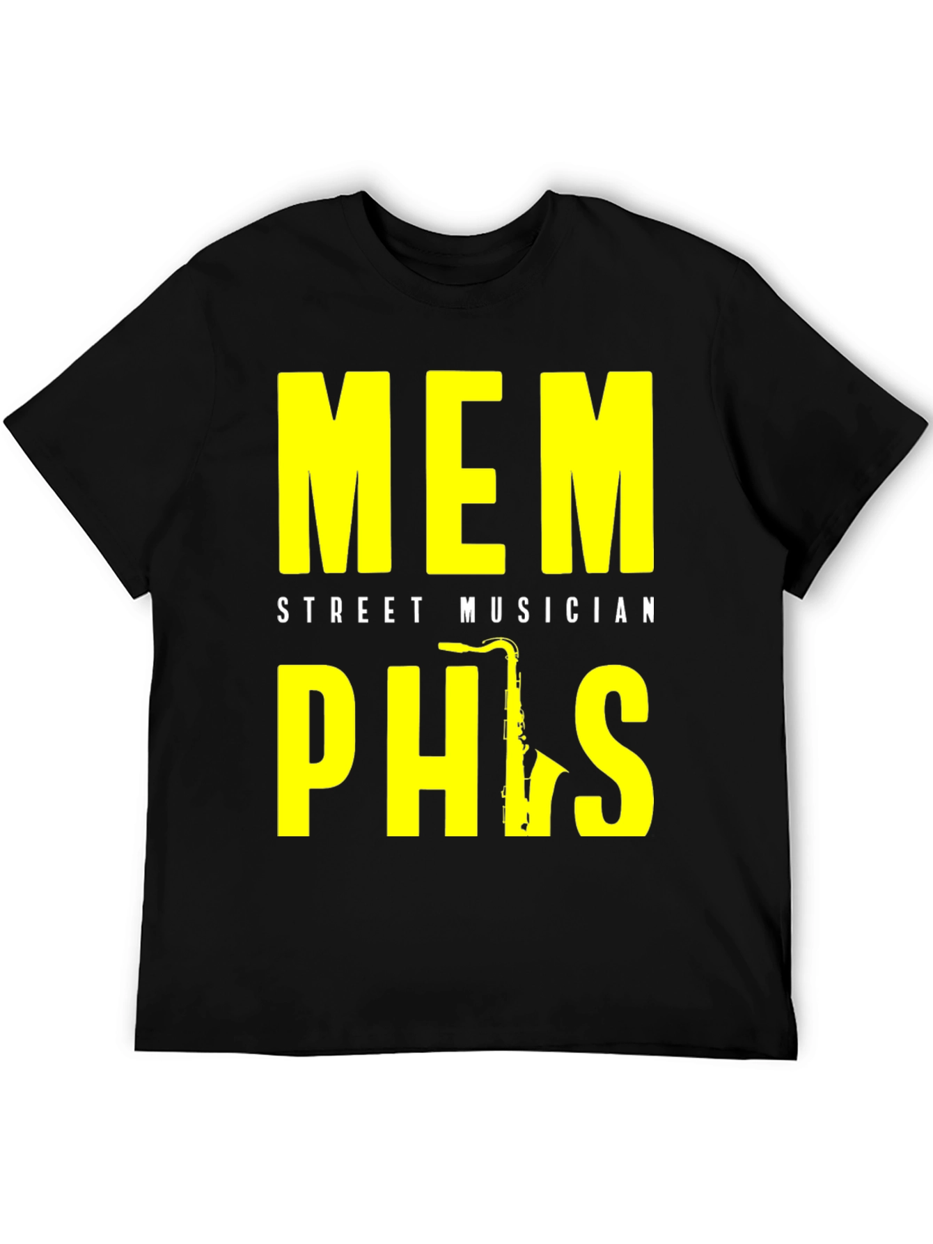 Memphis Street Musician Saxophone T-Shirt