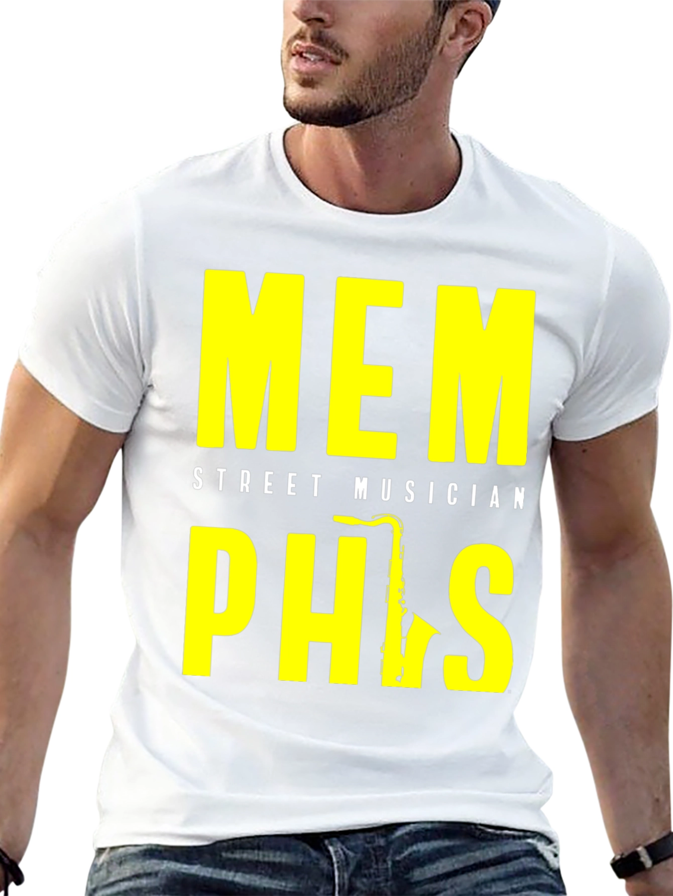 Memphis Street Musician Saxophone T-Shirt
