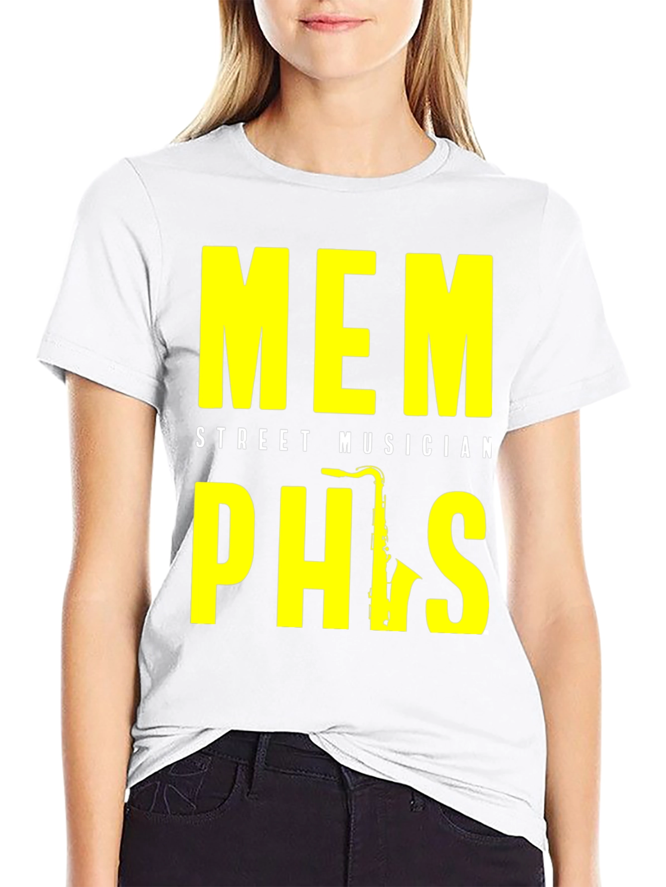 Memphis Street Musician Saxophone T-Shirt