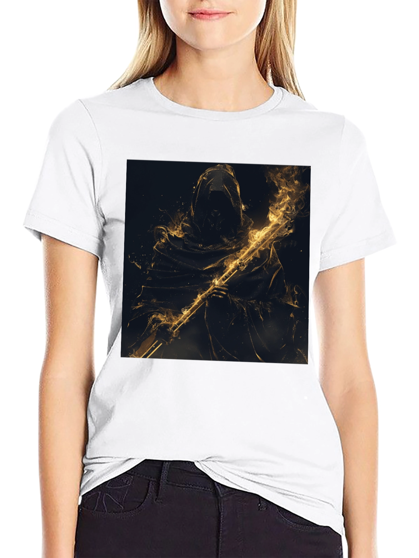 Grim Reaper Graphic Black T-Shirt