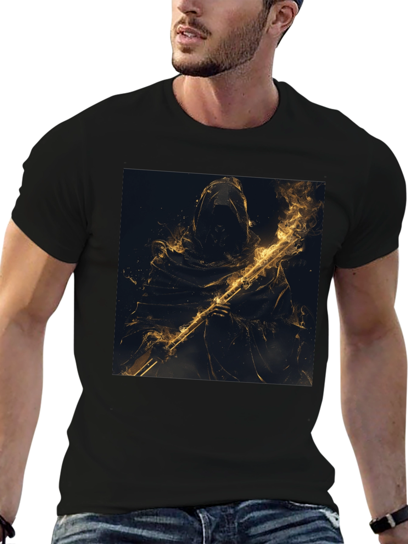 Grim Reaper Graphic Black T-Shirt