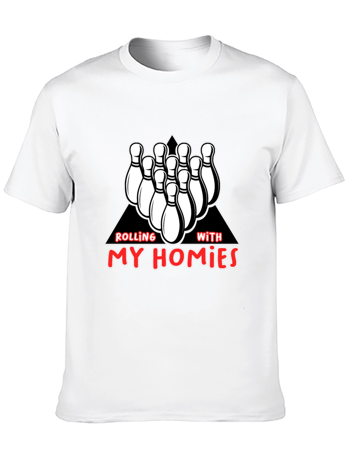 Rolling with My Homies Bowling Graphic Tee