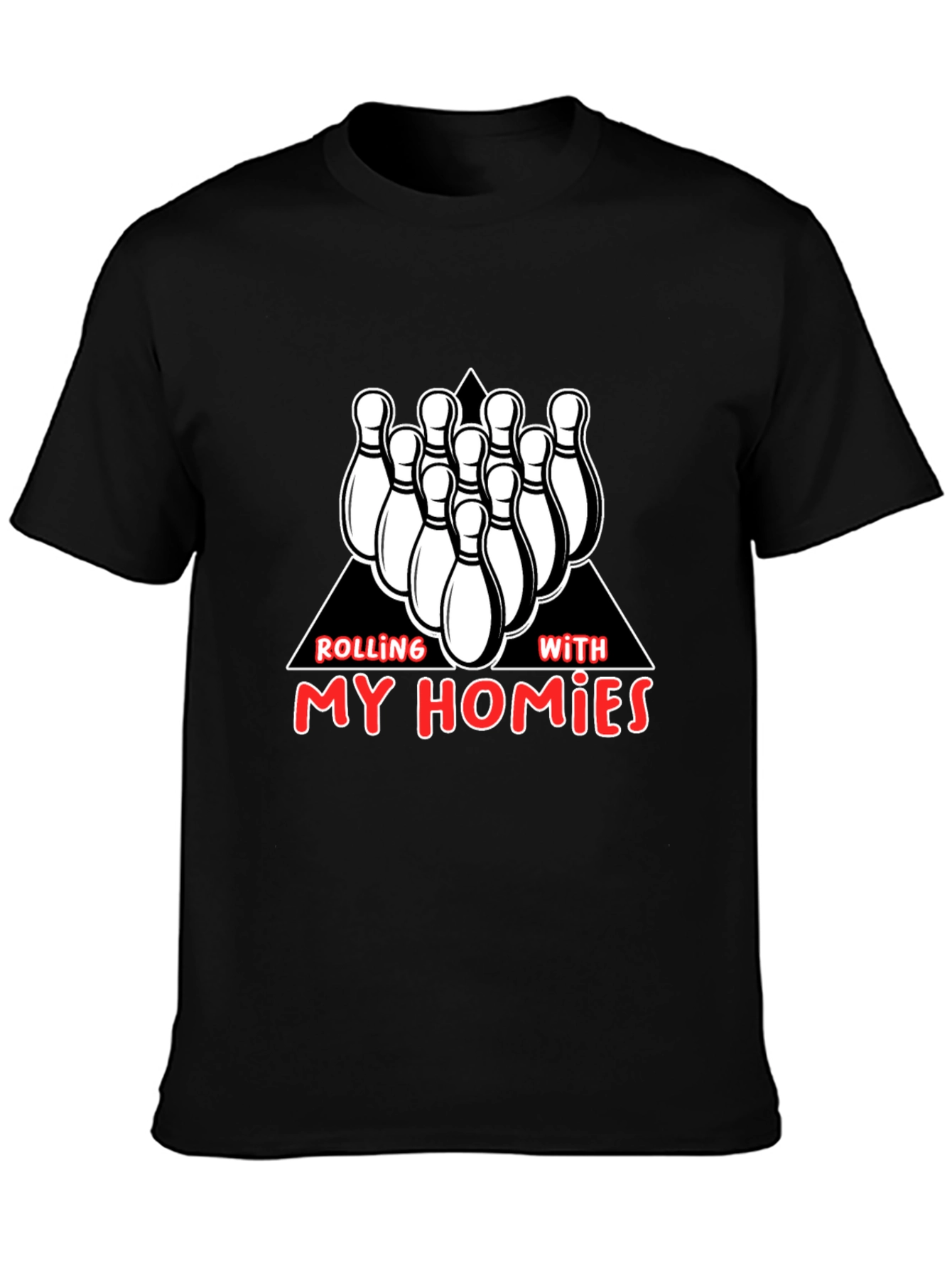 Rolling with My Homies Bowling Graphic Tee
