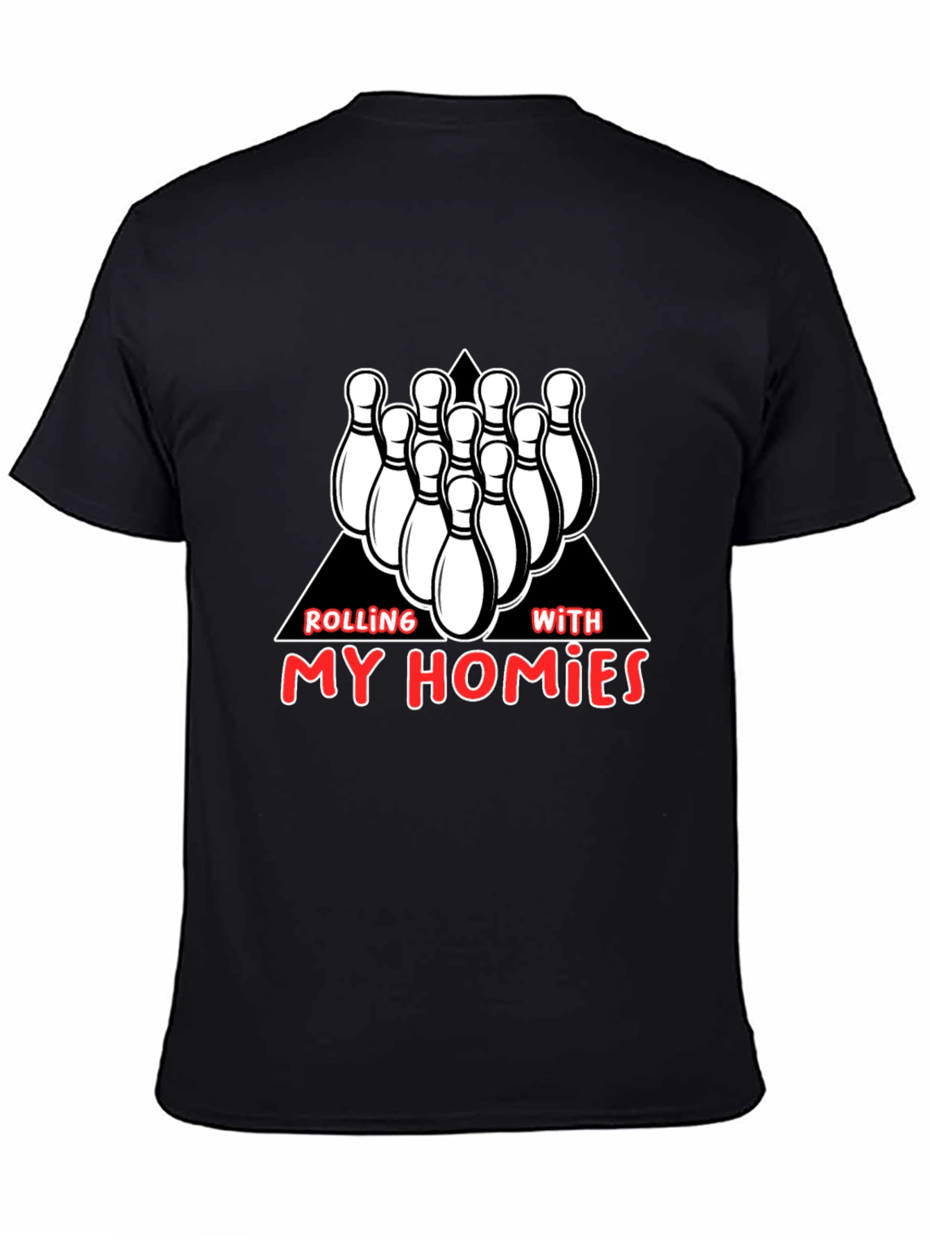 Rolling with My Homies Bowling Graphic Tee