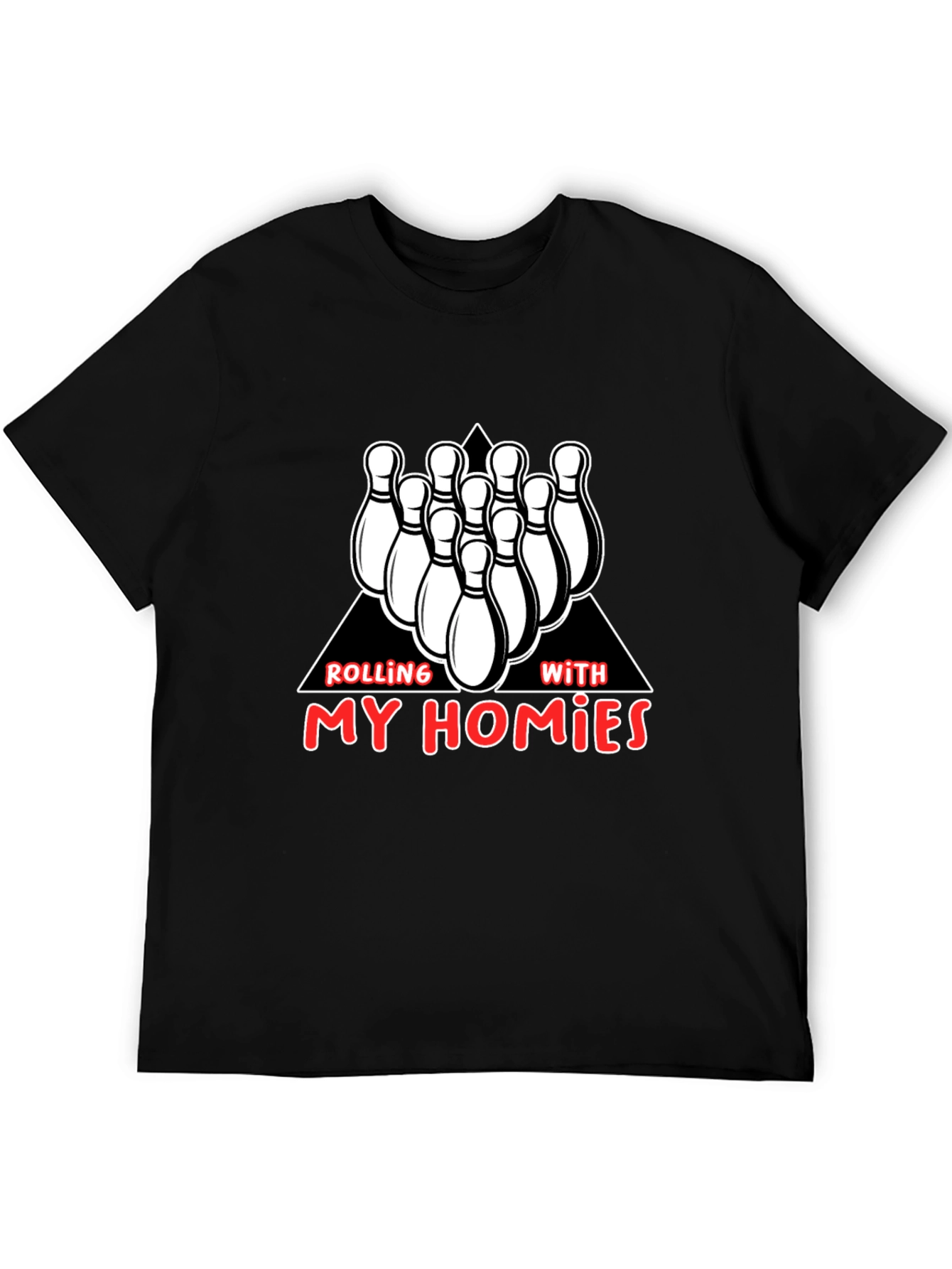 Rolling with My Homies Bowling Graphic Tee