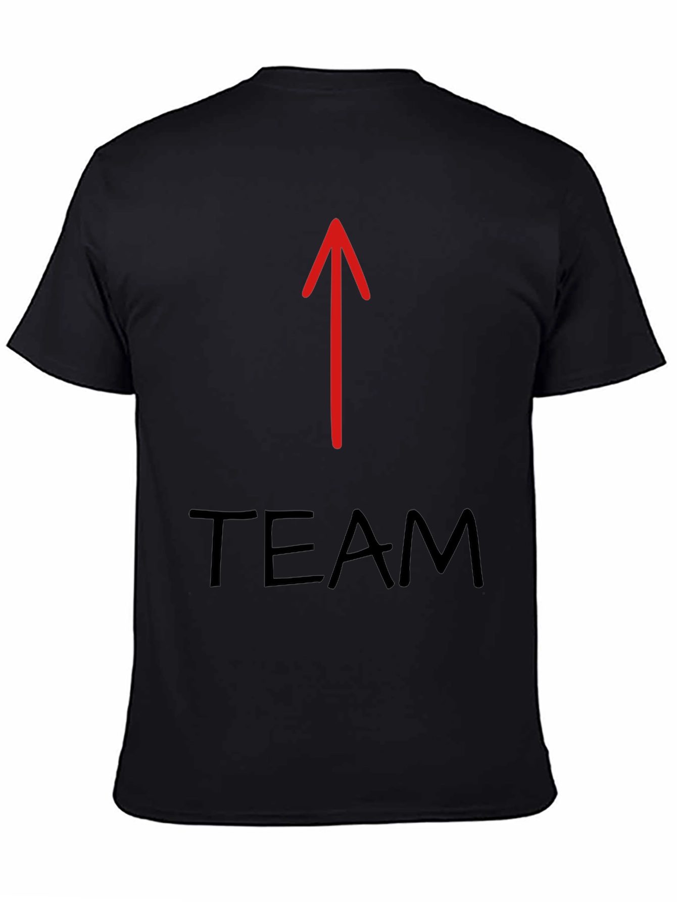 Team Arrow Graphic Tee - Black Cotton T-Shirt