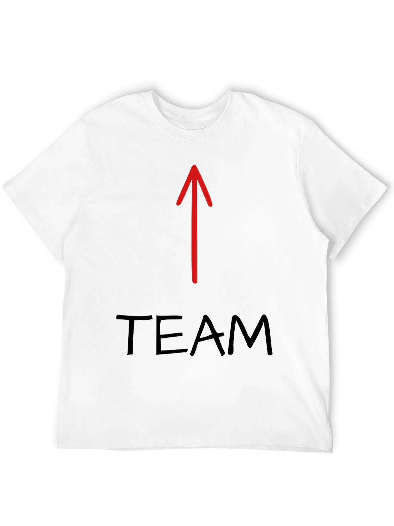 Team Arrow Graphic Tee - Black Cotton T-Shirt