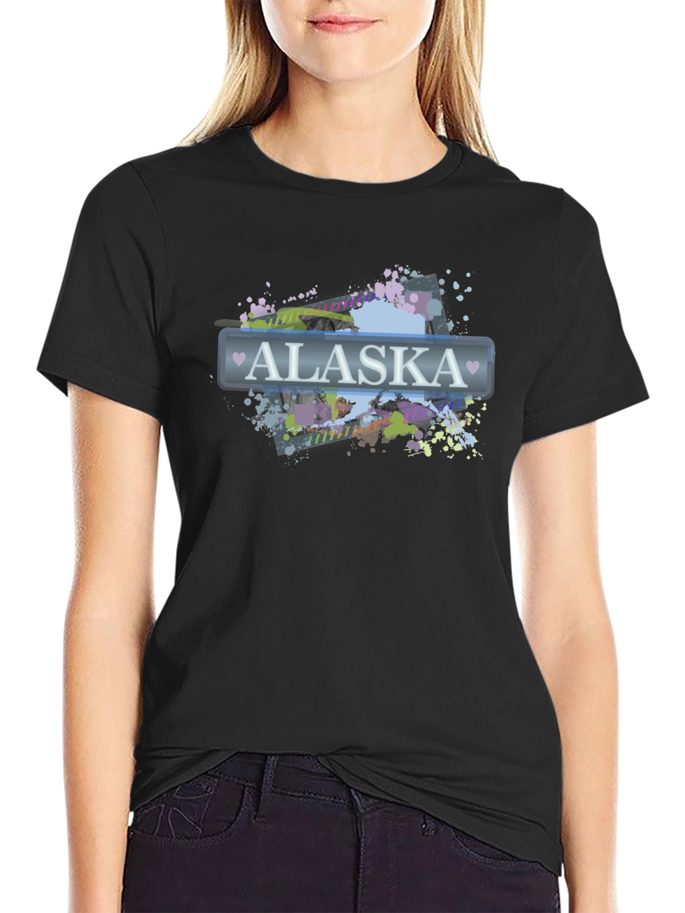 Alaska Graphic Print Crew Neck T-Shirt