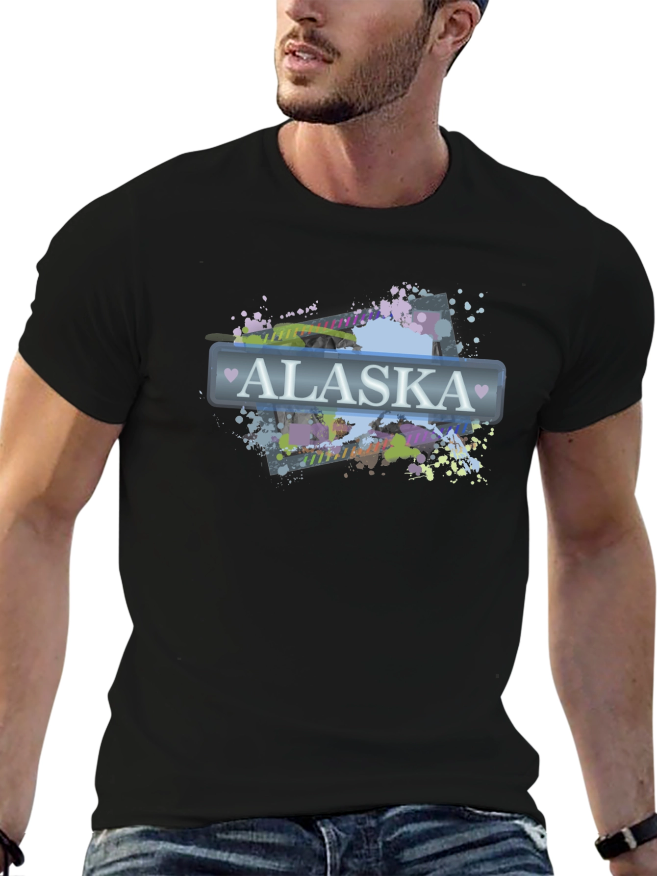 Alaska Graphic Print Crew Neck T-Shirt
