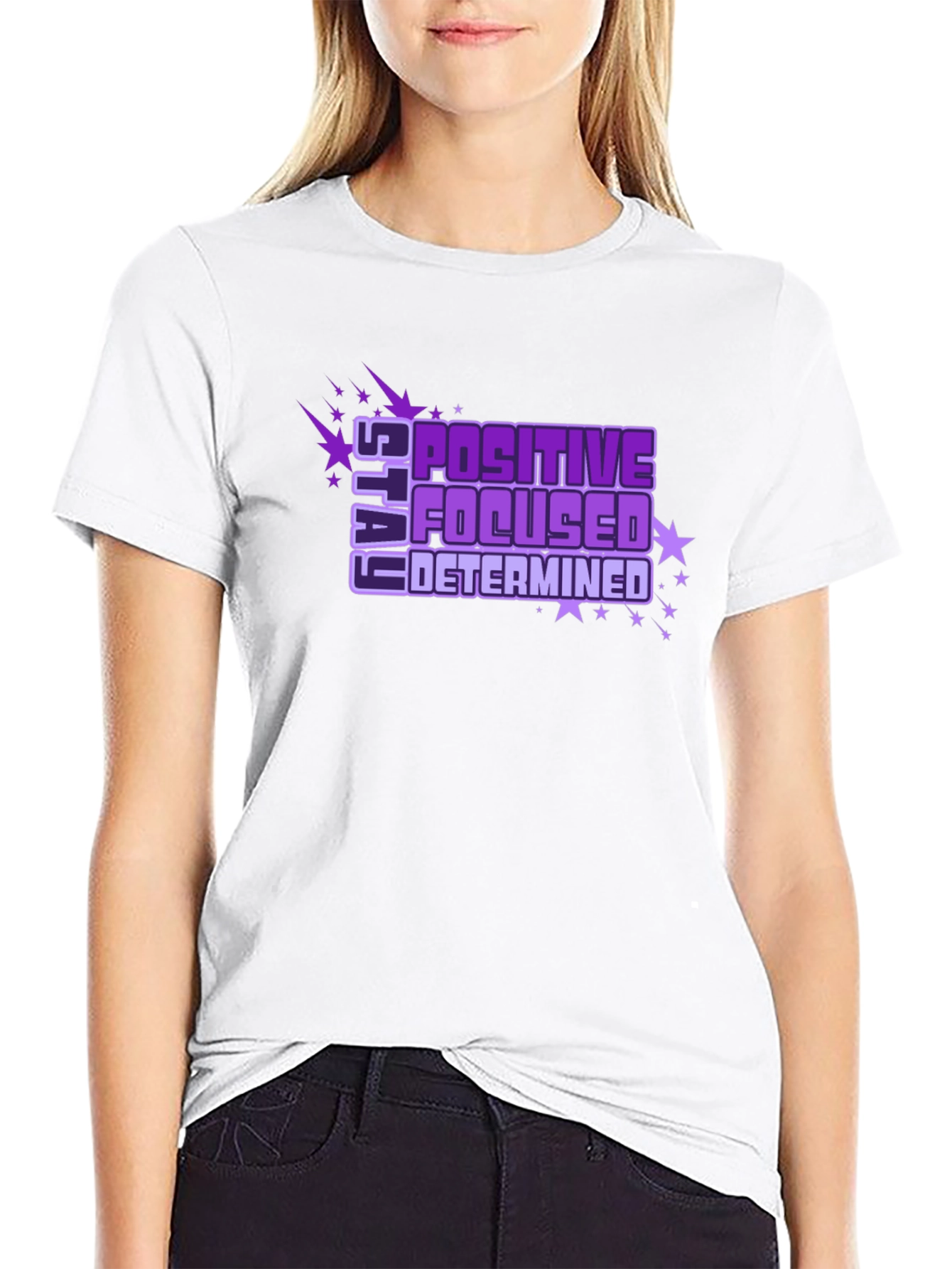 Positive Focused Determined Graphic Tee