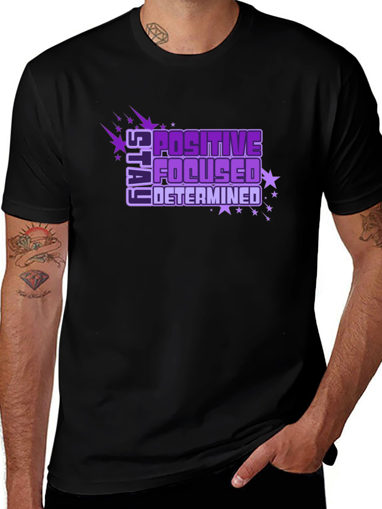 Positive Focused Determined Graphic Tee
