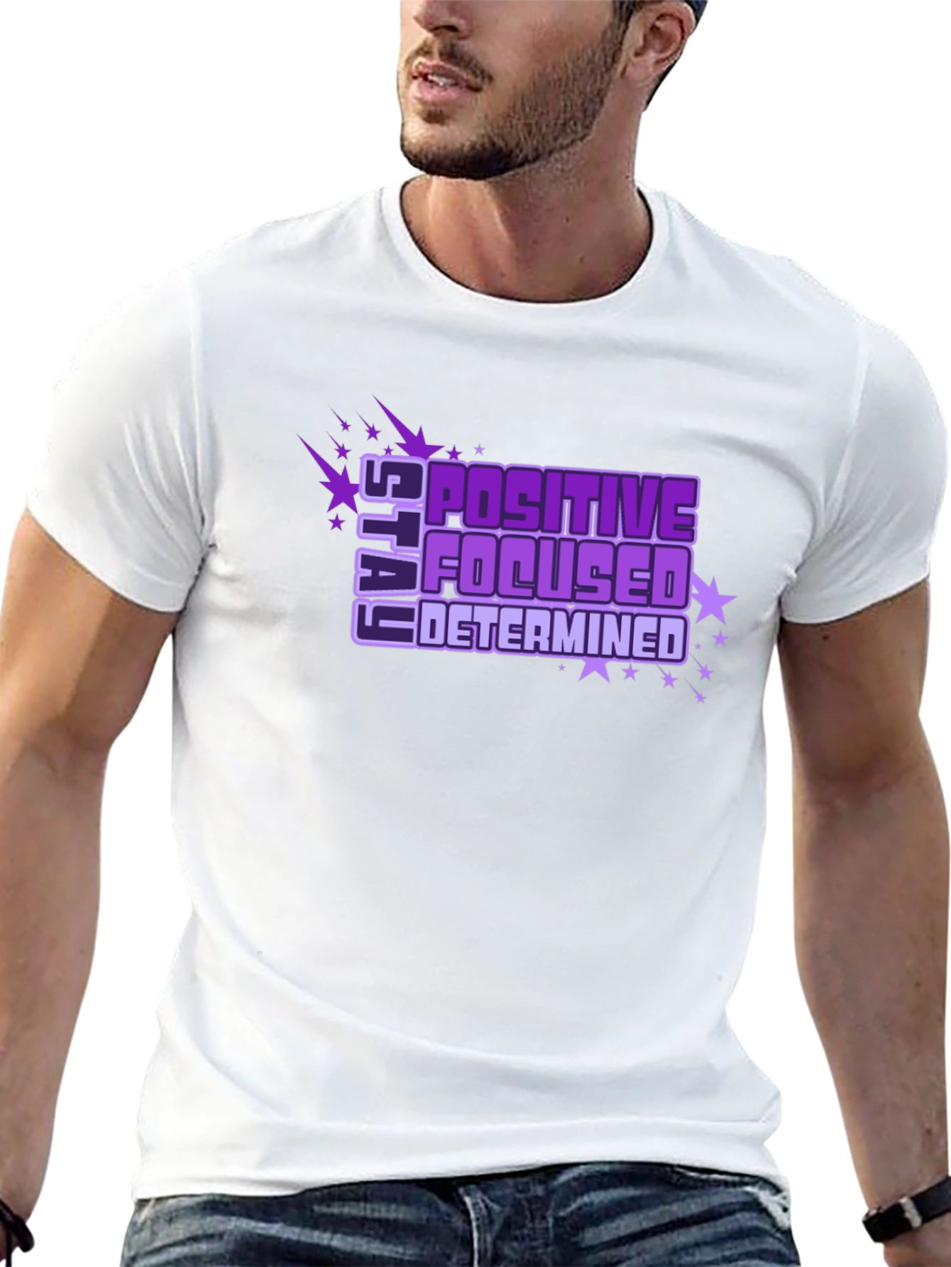 Positive Focused Determined Graphic Tee