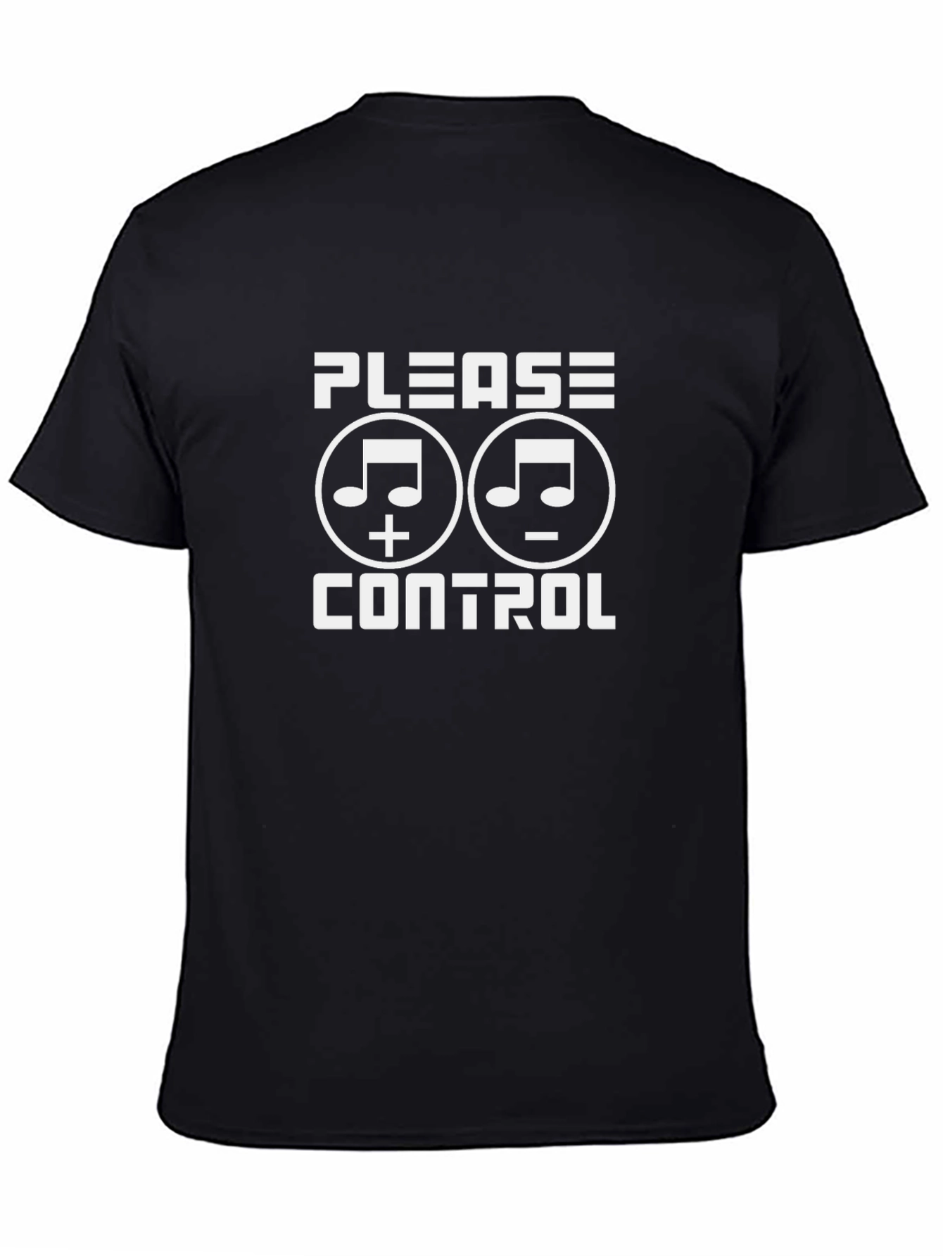Please Control Music Note Graphic T-Shirt