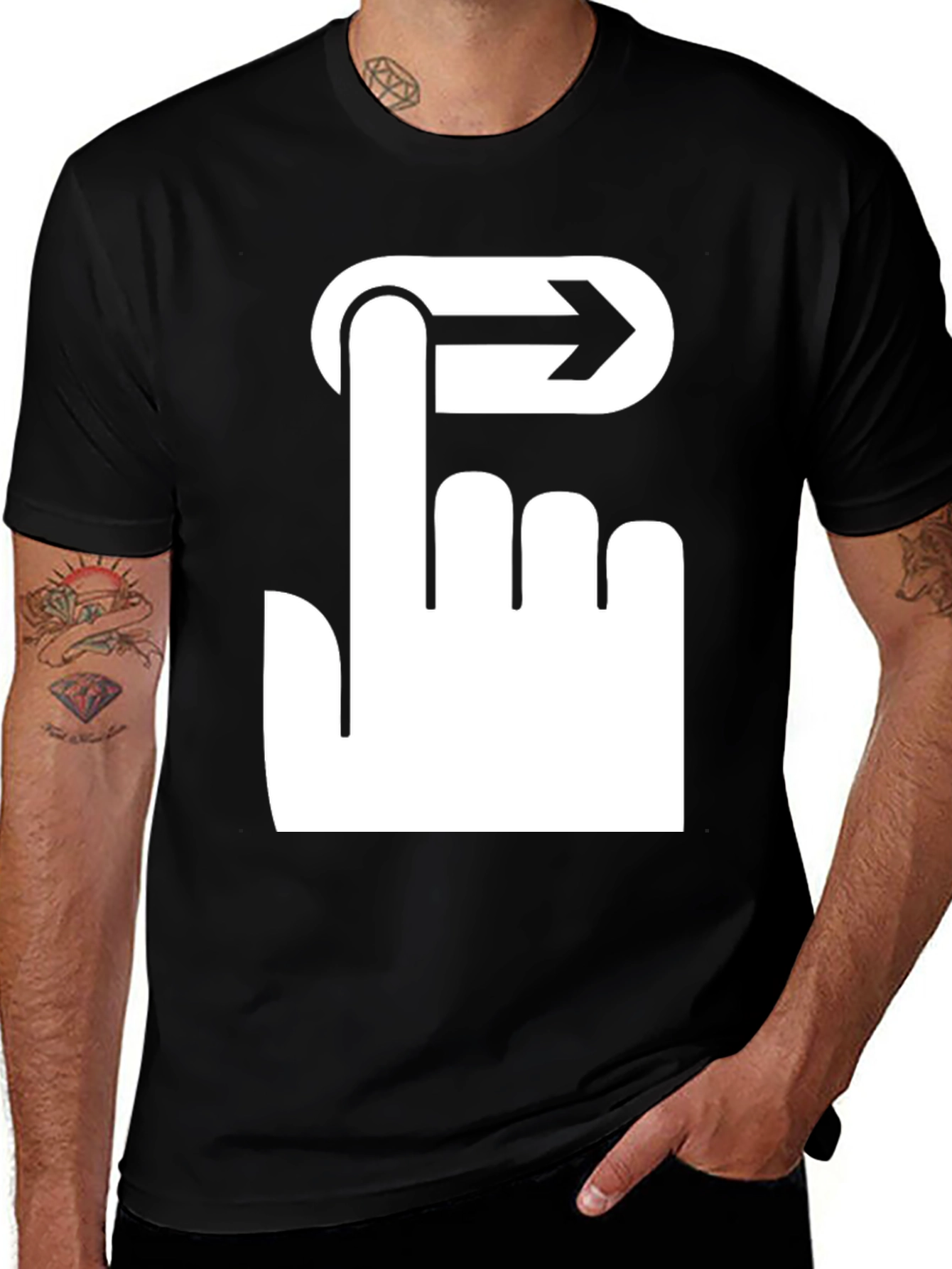 Swipe Right Graphic Tee - Modern Humor T-Shirt