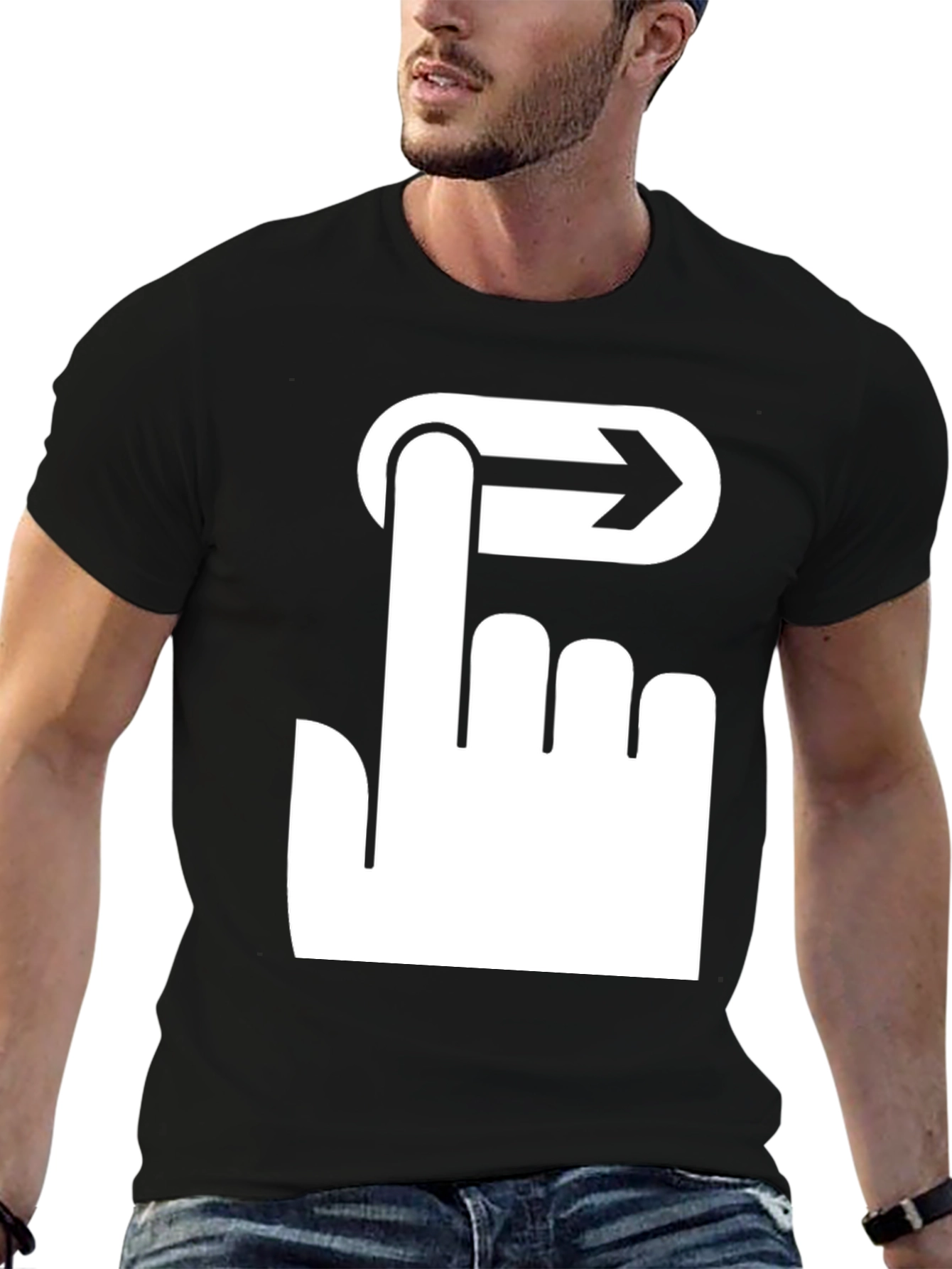 Swipe Right Graphic Tee - Modern Humor T-Shirt