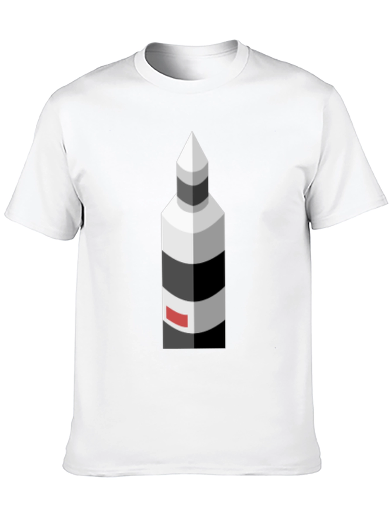 Isometric Lighthouse Graphic Tee - Stylish & Unique